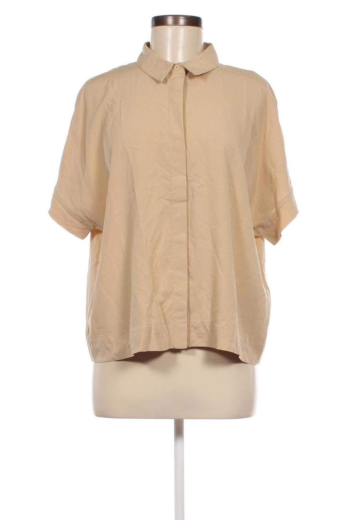Γυναικείο πουκάμισο Soft Rebels, Μέγεθος M, Χρώμα  Μπέζ, Τιμή 30,62 €