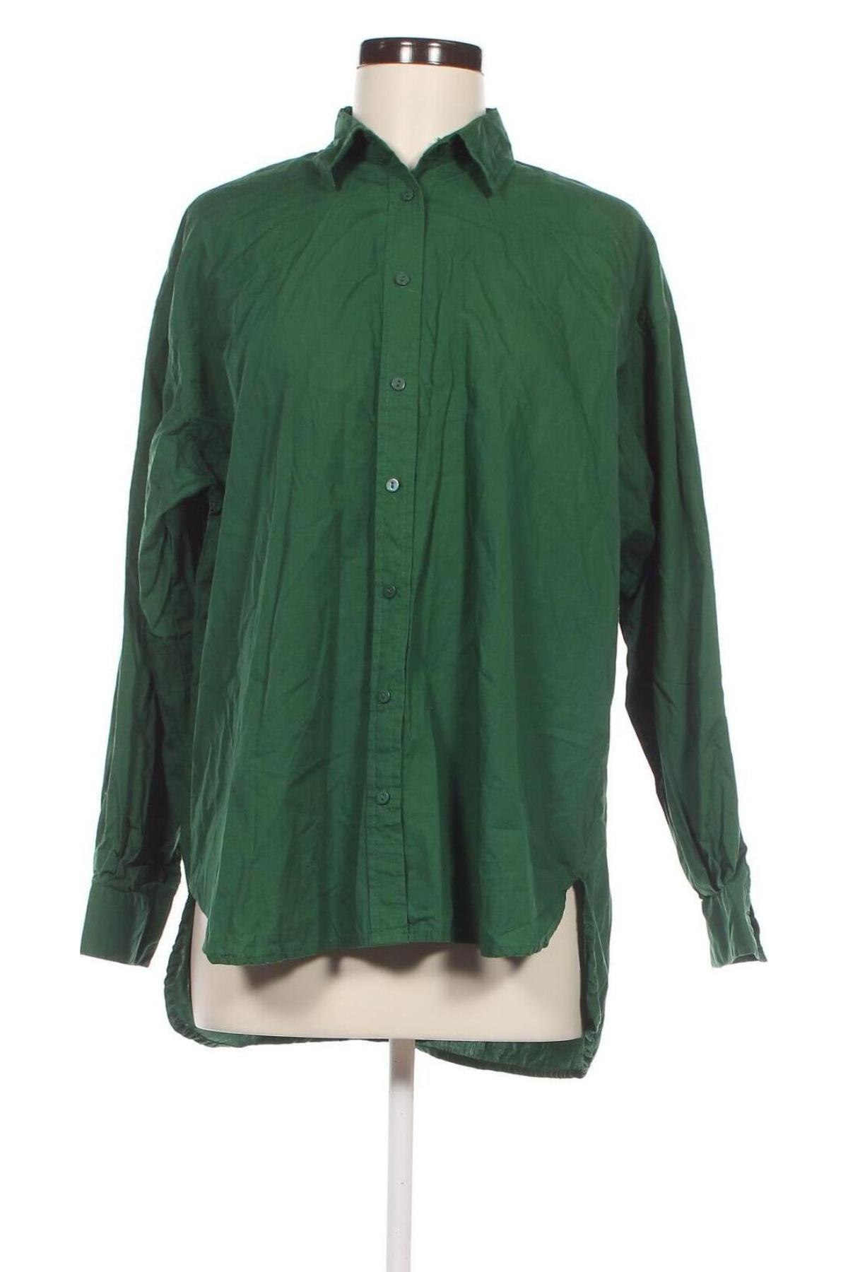 Γυναικείο πουκάμισο Stradivarius, Μέγεθος S, Χρώμα Πράσινο, Τιμή 7,31 €