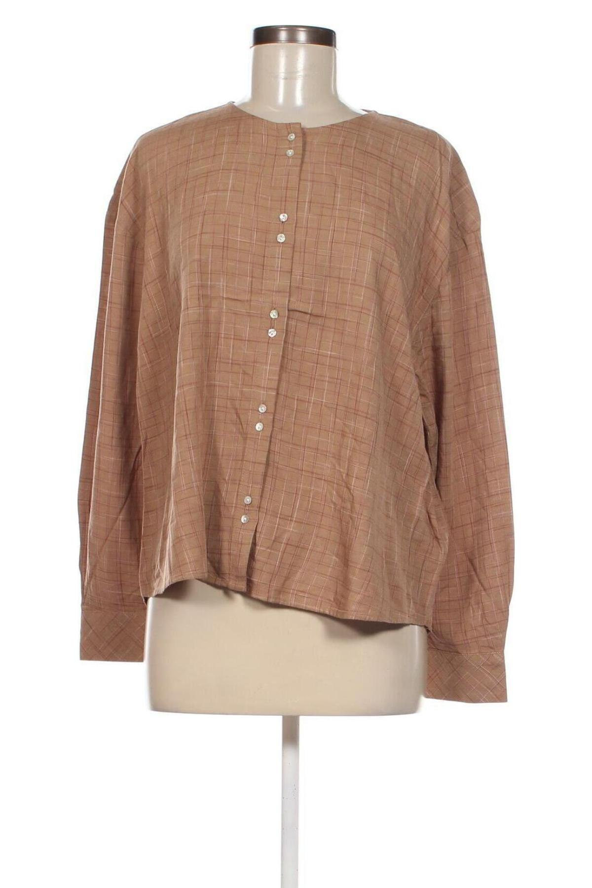 Γυναικείο πουκάμισο Tom Tailor, Μέγεθος L, Χρώμα Καφέ, Τιμή 21,83 €