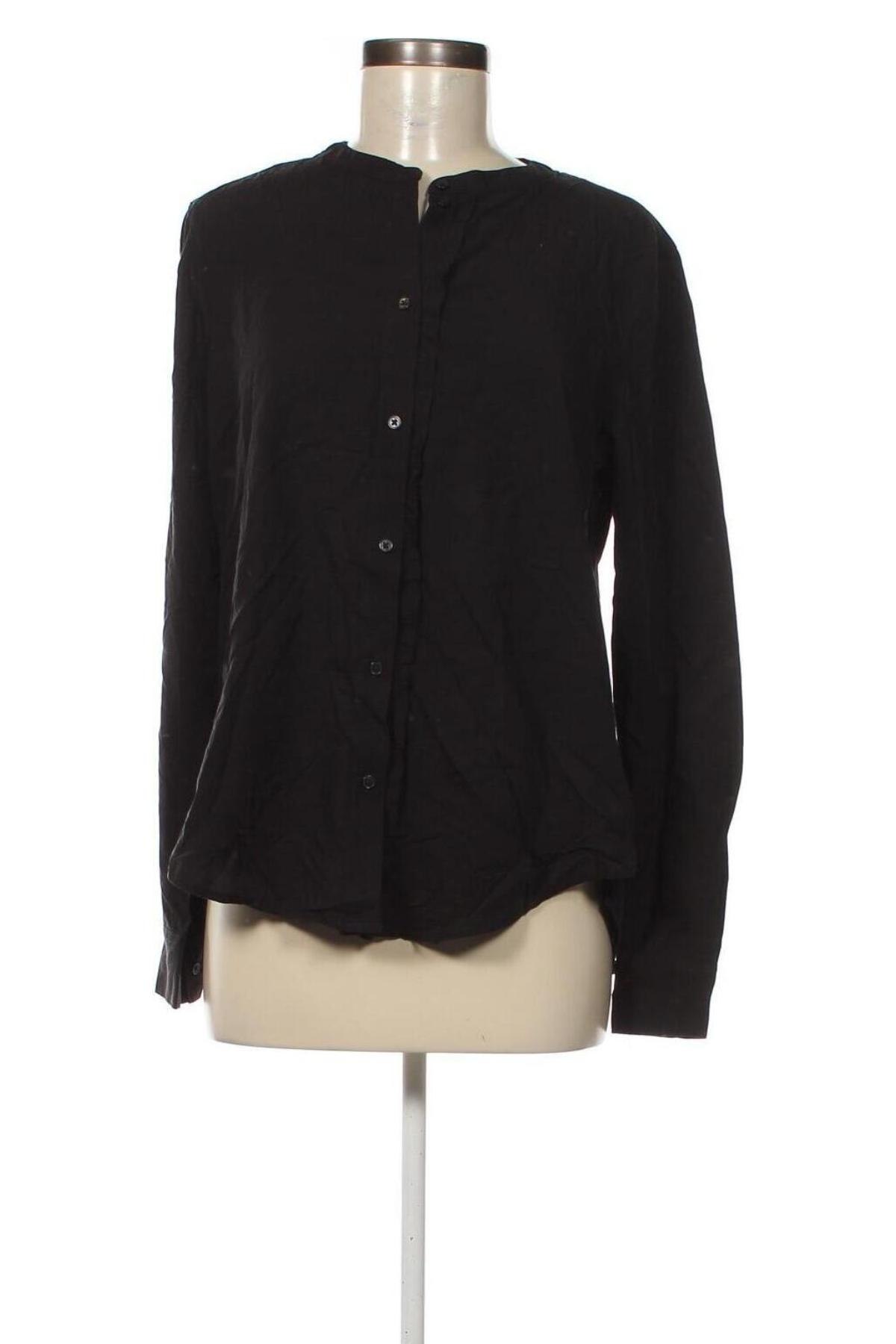 Γυναικείο πουκάμισο Tom Tailor, Μέγεθος M, Χρώμα Μαύρο, Τιμή 11,57 €