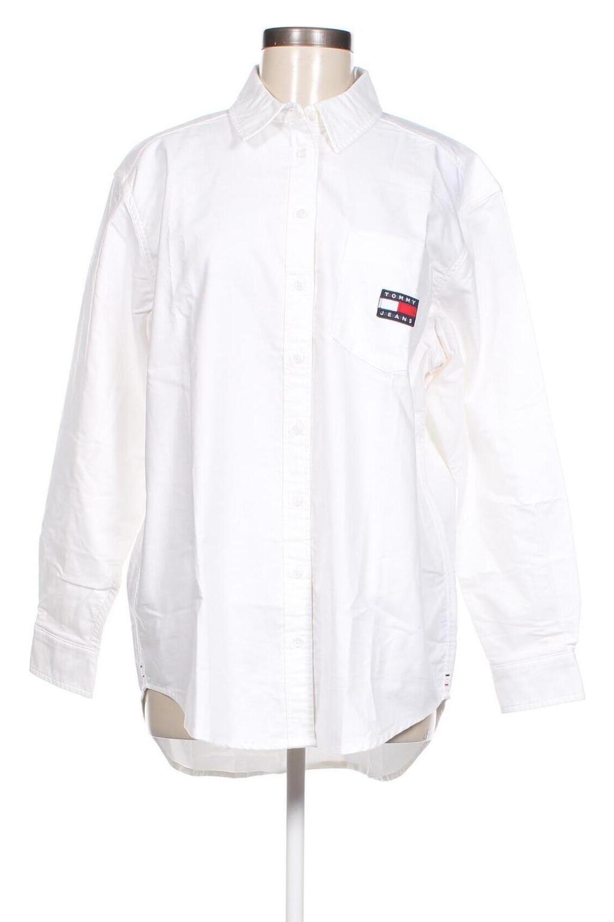 Γυναικείο πουκάμισο Tommy Jeans, Μέγεθος M, Χρώμα Λευκό, Τιμή 40,21 €