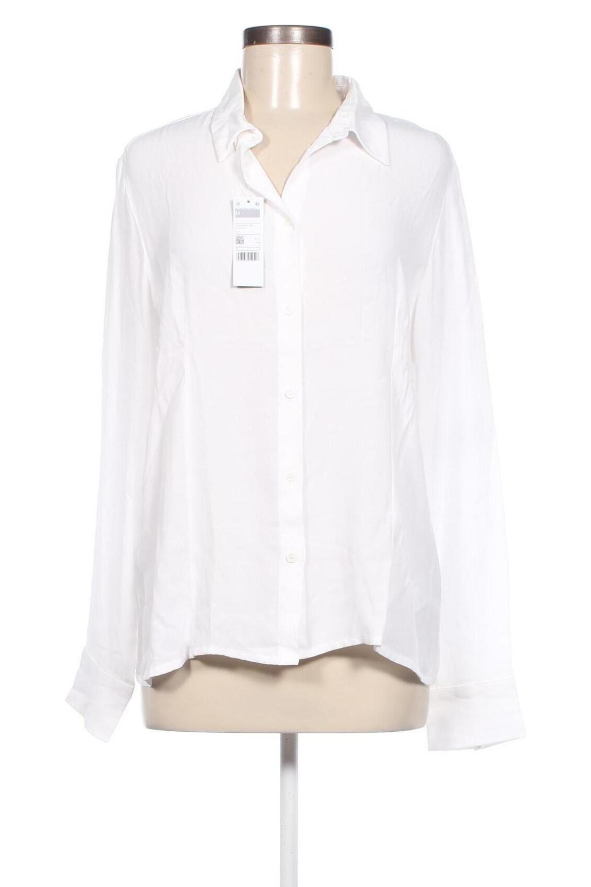 Γυναικείο πουκάμισο United Colors Of Benetton, Μέγεθος M, Χρώμα Λευκό, Τιμή 19,85 €