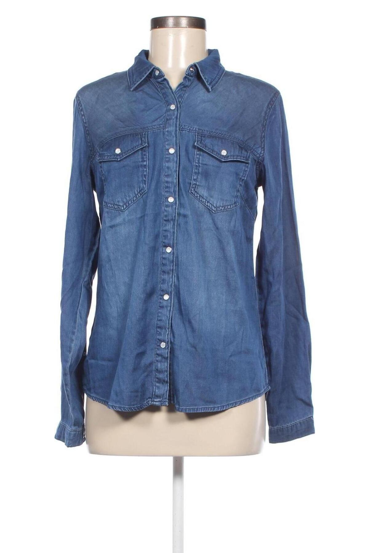 Γυναικείο πουκάμισο VILA, Μέγεθος M, Χρώμα Μπλέ, Τιμή 11,86 €