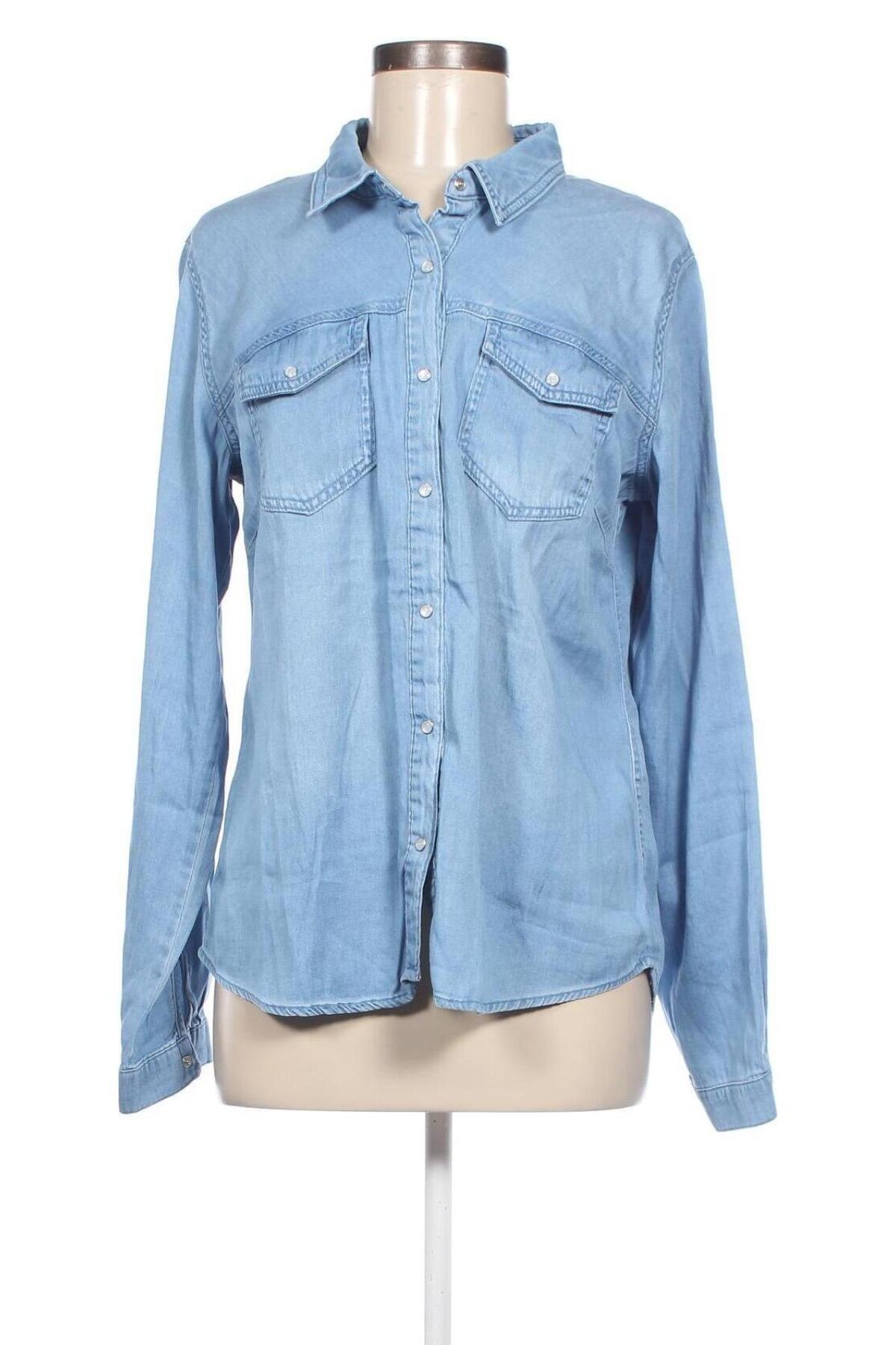 Γυναικείο πουκάμισο VILA, Μέγεθος XL, Χρώμα Μπλέ, Τιμή 14,23 €