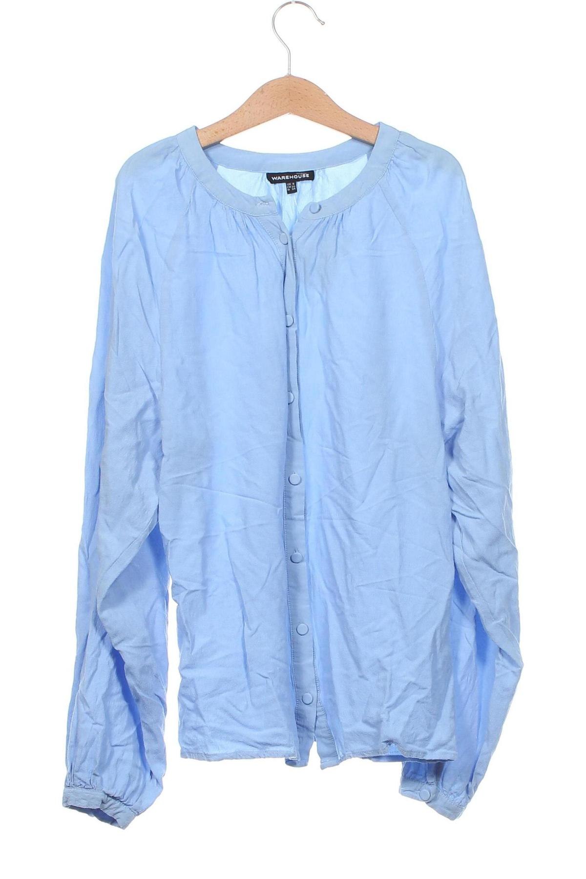 Γυναικείο πουκάμισο Warehouse, Μέγεθος XS, Χρώμα Μπλέ, Τιμή 10,76 €
