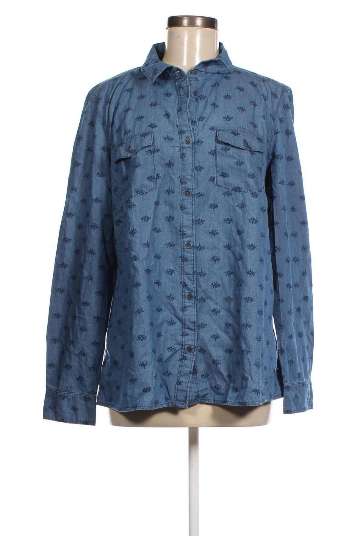 Γυναικείο πουκάμισο Women by Tchibo, Μέγεθος XL, Χρώμα Μπλέ, Τιμή 7,73 €