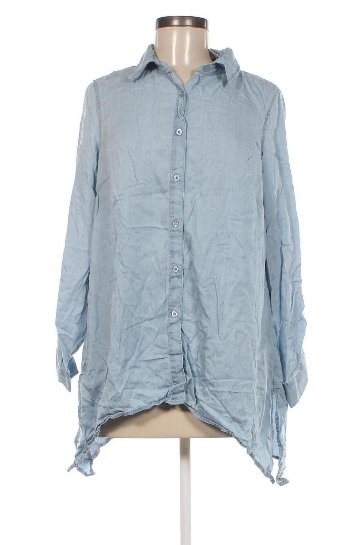 Γυναικείο πουκάμισο Zac & Rachel, Μέγεθος M, Χρώμα Μπλέ, Τιμή 7,73 €