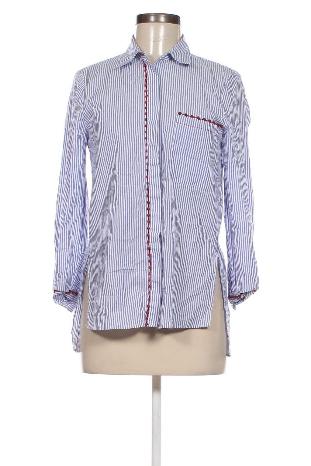Γυναικείο πουκάμισο Zara, Μέγεθος XS, Χρώμα Μπλέ, Τιμή 5,85 €