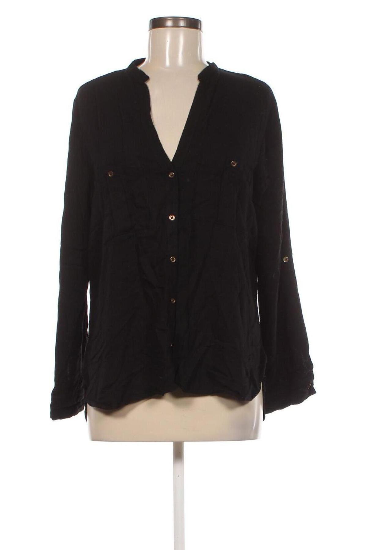 Γυναικείο πουκάμισο Zara, Μέγεθος XL, Χρώμα Μαύρο, Τιμή 16,70 €