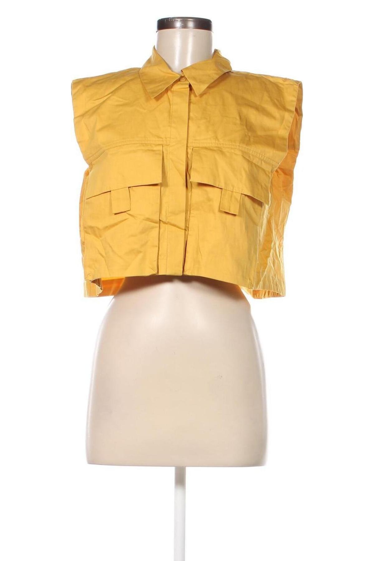 Γυναικείο πουκάμισο Zara, Μέγεθος L, Χρώμα Κίτρινο, Τιμή 23,01 €
