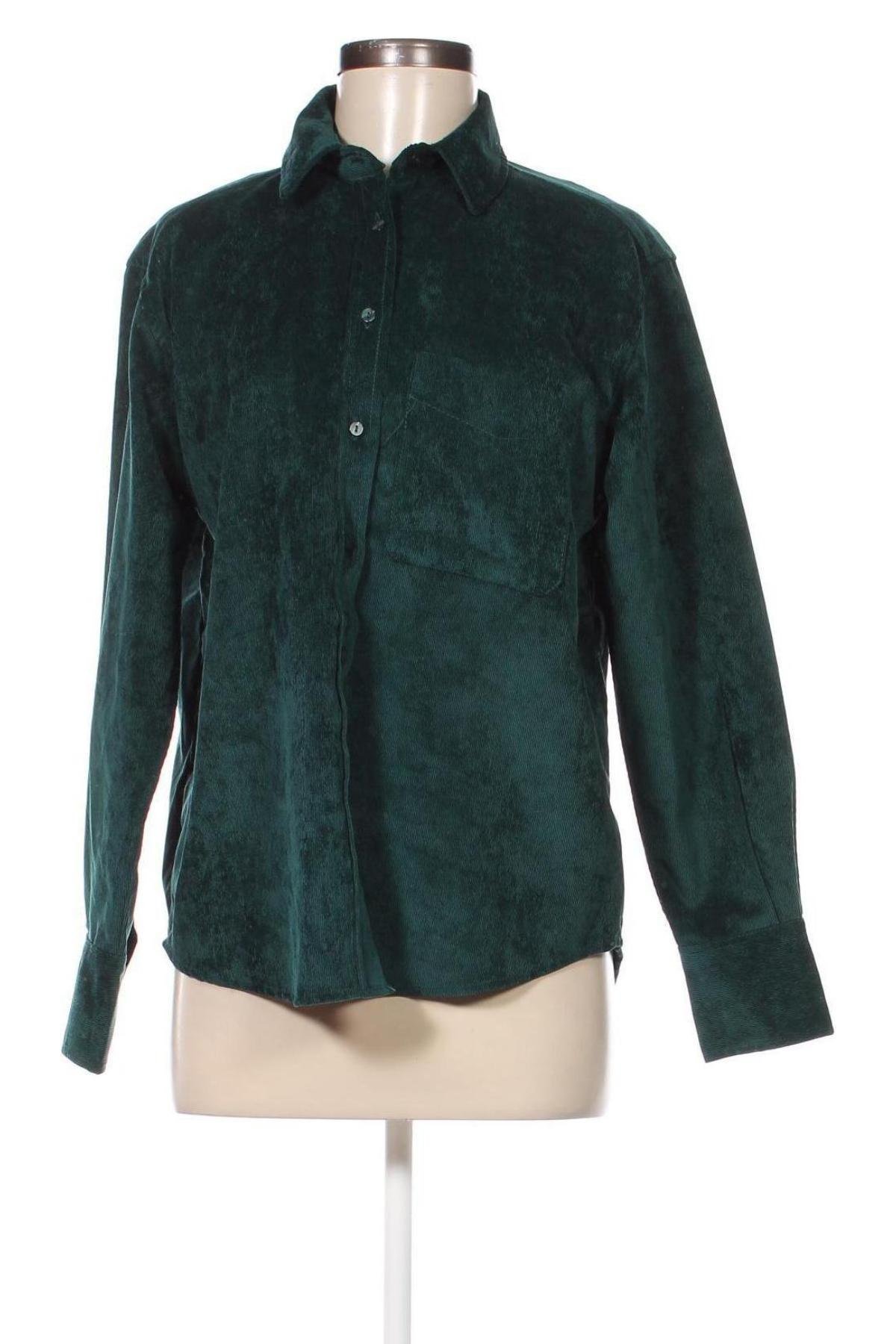 Γυναικείο πουκάμισο Zara, Μέγεθος S, Χρώμα Πράσινο, Τιμή 8,35 €