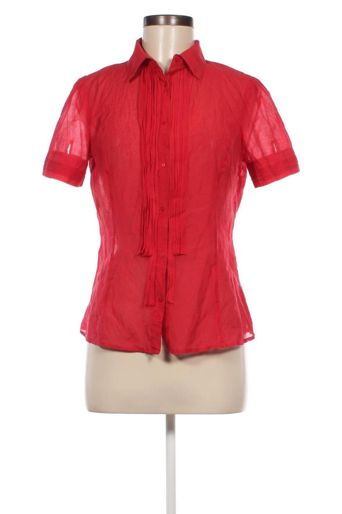 Дамска риза Zara, Размер M, Цвят Червен, Цена 27,00 лв.