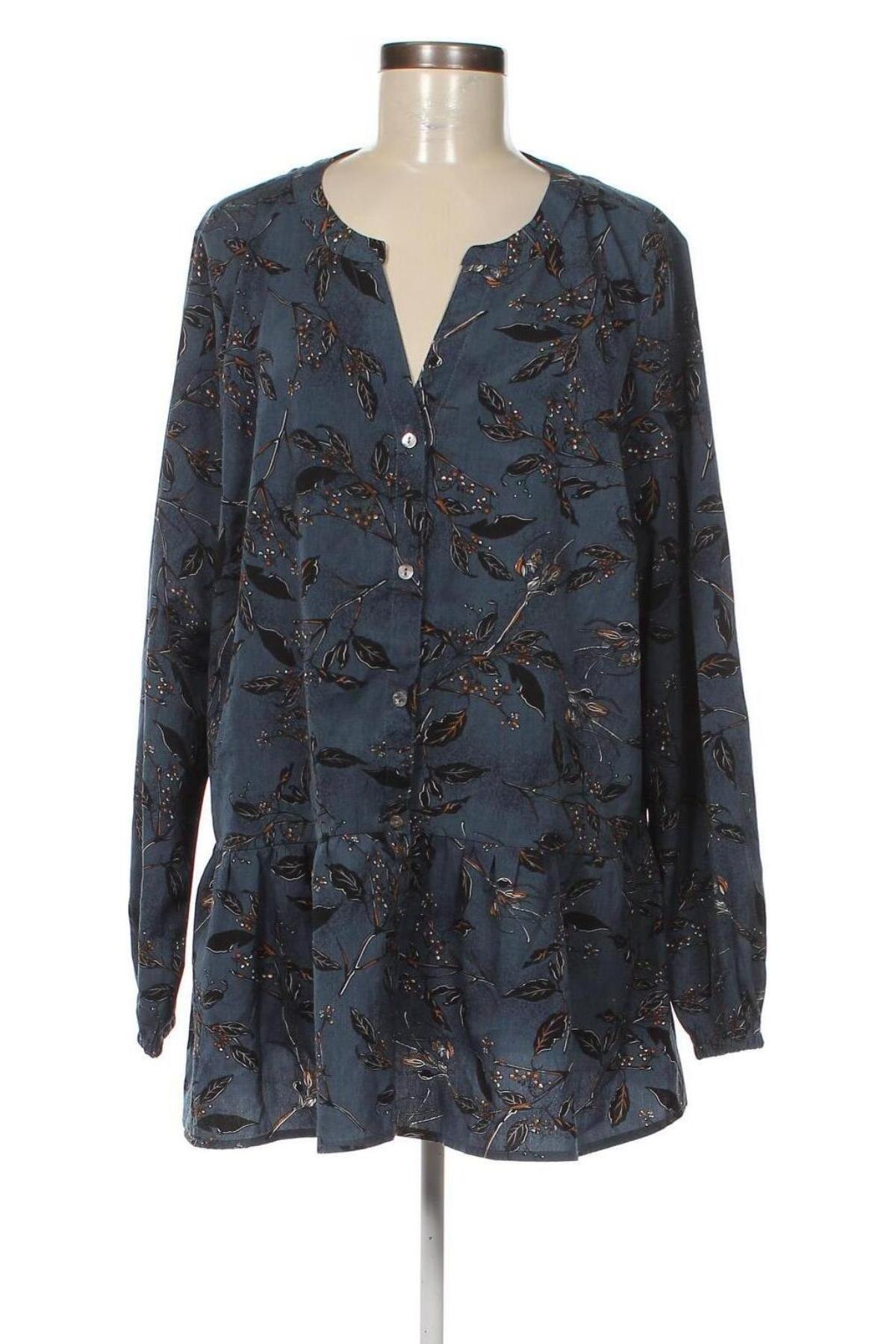 Γυναικείο πουκάμισο Zizzi, Μέγεθος M, Χρώμα Μπλέ, Τιμή 16,33 €