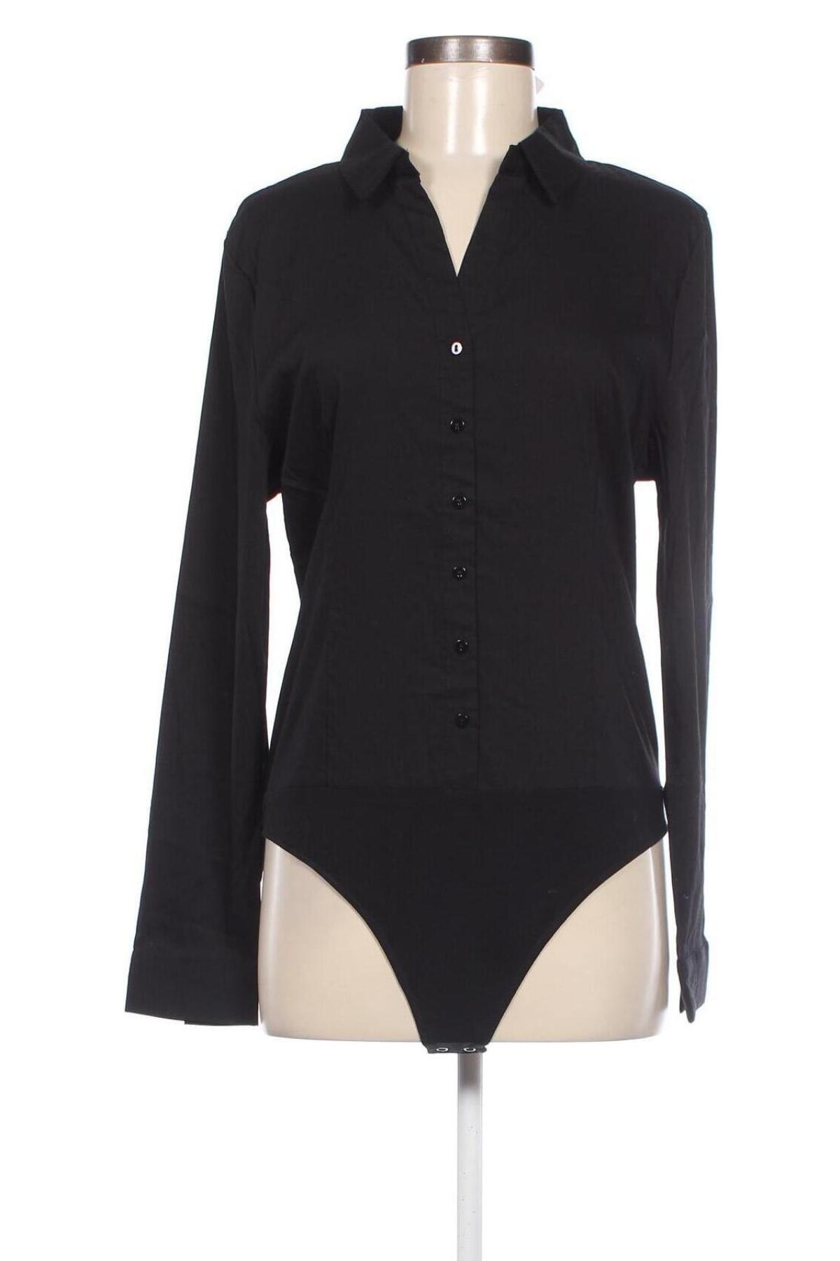 Γυναικείο πουκάμισο-κορμάκι About You, Μέγεθος XL, Χρώμα Μαύρο, Τιμή 11,86 €