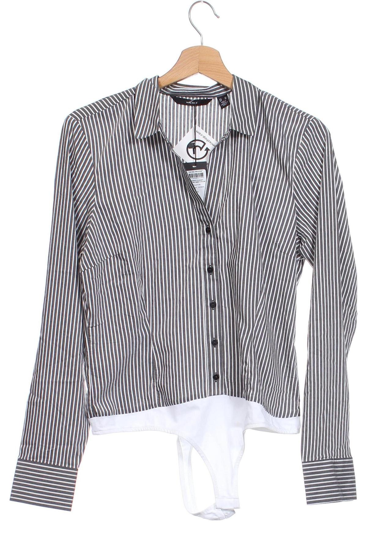 Γυναικείο πουκάμισο-κορμάκι Vero Moda, Μέγεθος M, Χρώμα Γκρί, Τιμή 11,86 €