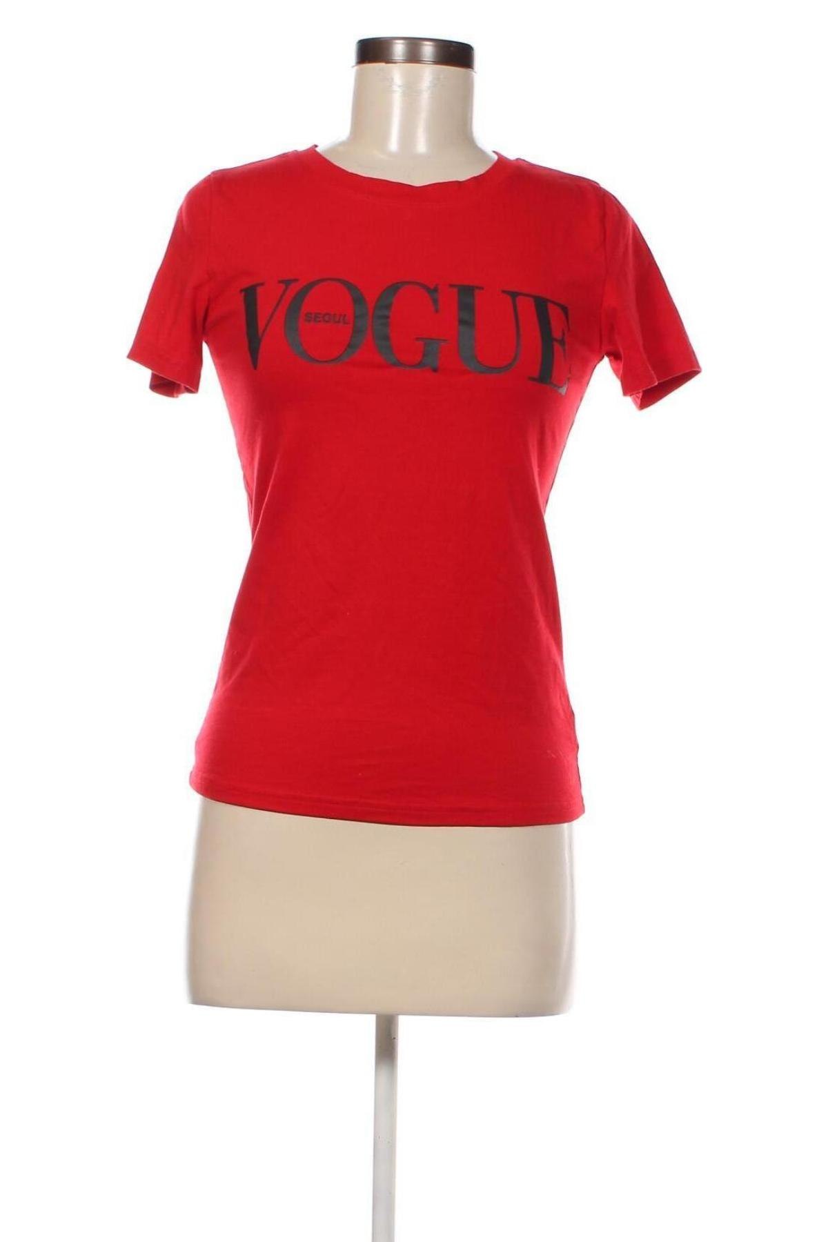 Γυναικείο t-shirt, Μέγεθος S, Χρώμα Κόκκινο, Τιμή 4,82 €