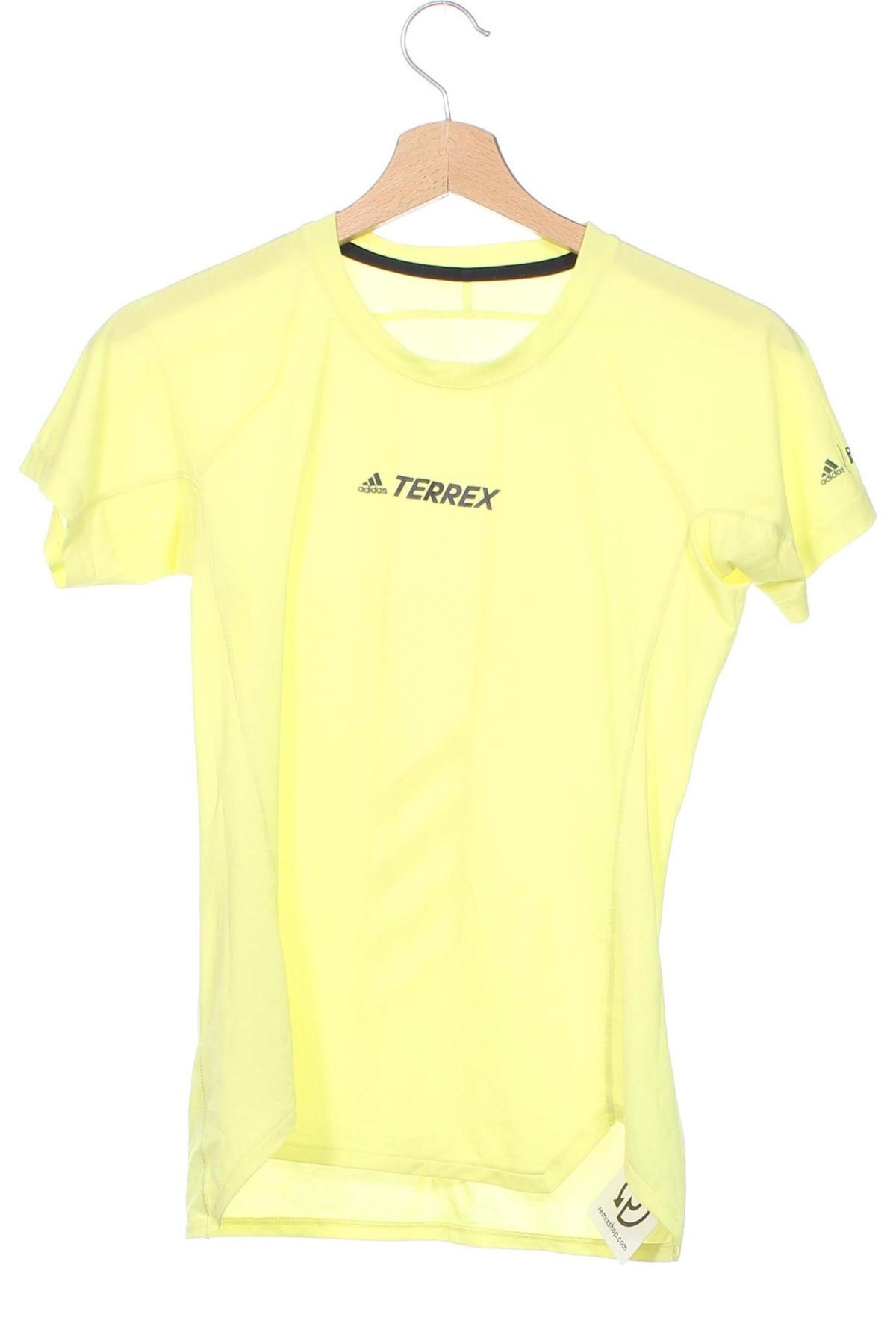 Γυναικείο t-shirt Adidas, Μέγεθος XS, Χρώμα Πράσινο, Τιμή 13,81 €