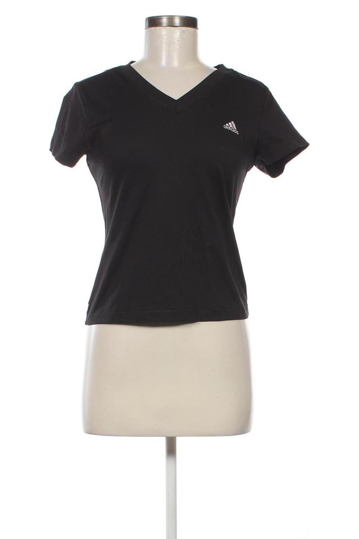 Damen T-Shirt Adidas, Größe M, Farbe Schwarz, Preis 13,84 €