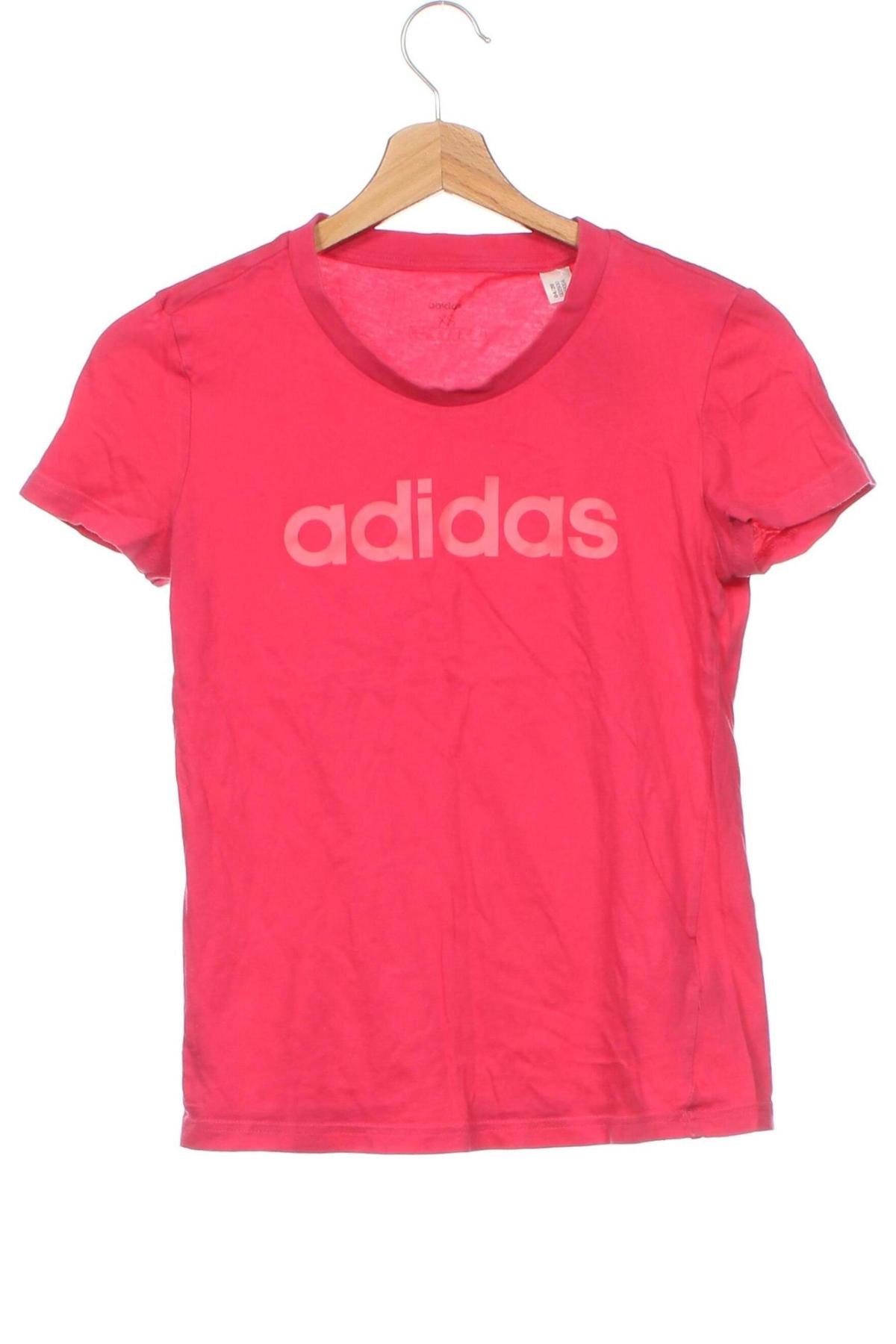 Γυναικείο t-shirt Adidas, Μέγεθος XS, Χρώμα Ρόζ , Τιμή 6,06 €