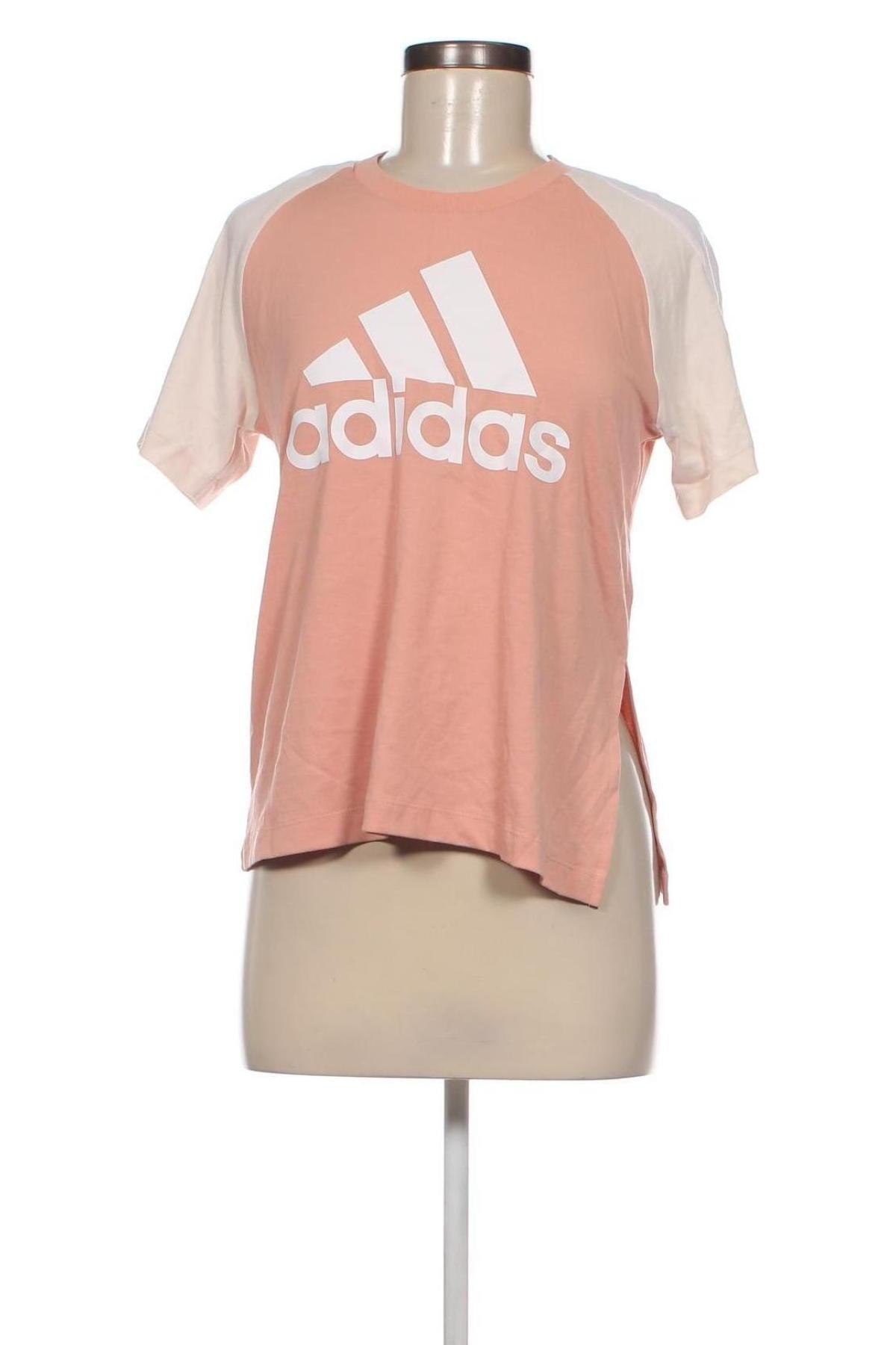 Дамска тениска Adidas, Размер M, Цвят Оранжев, Цена 16,23 лв.