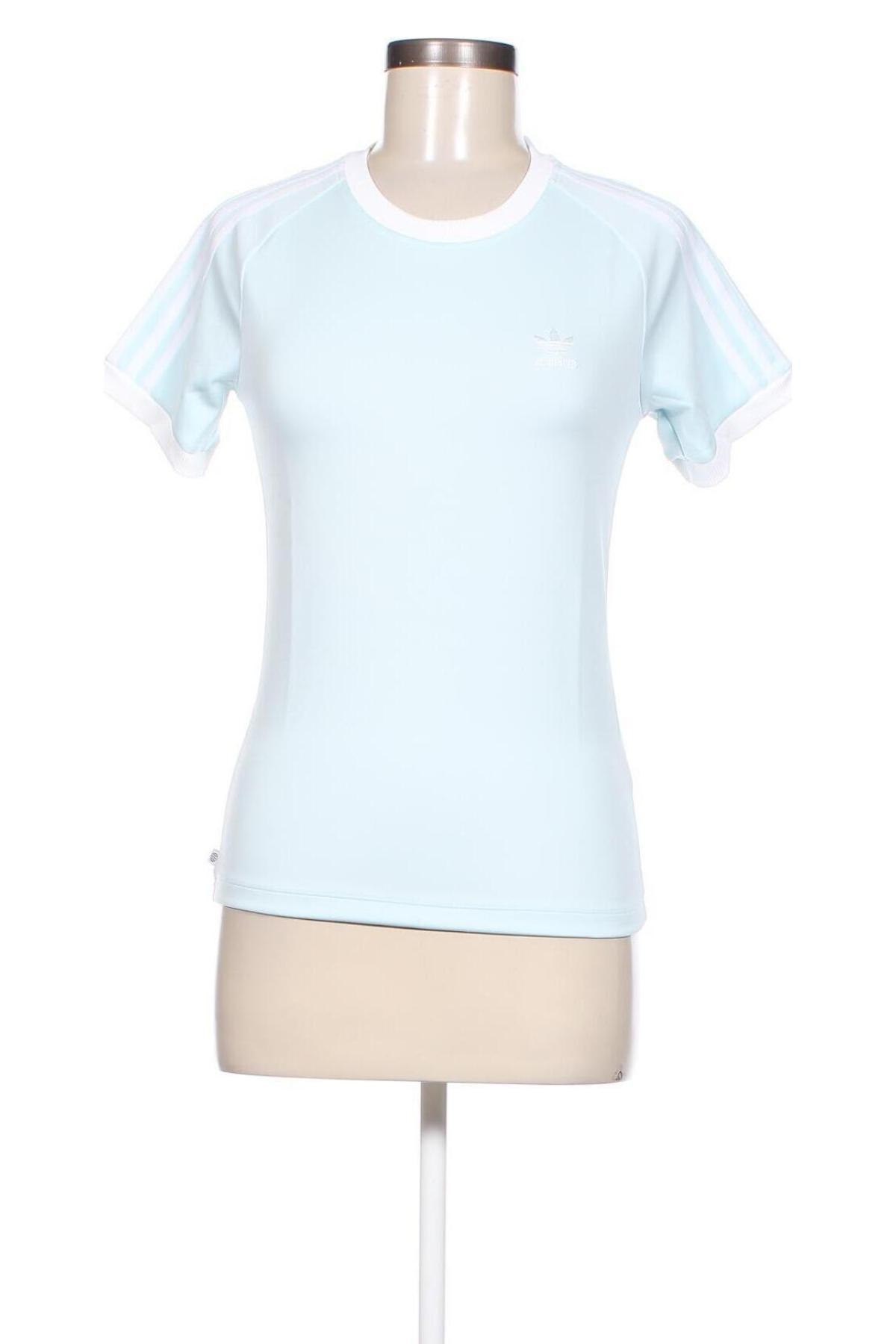 Damen T-Shirt Adidas Originals, Größe XXS, Farbe Blau, Preis 19,18 €