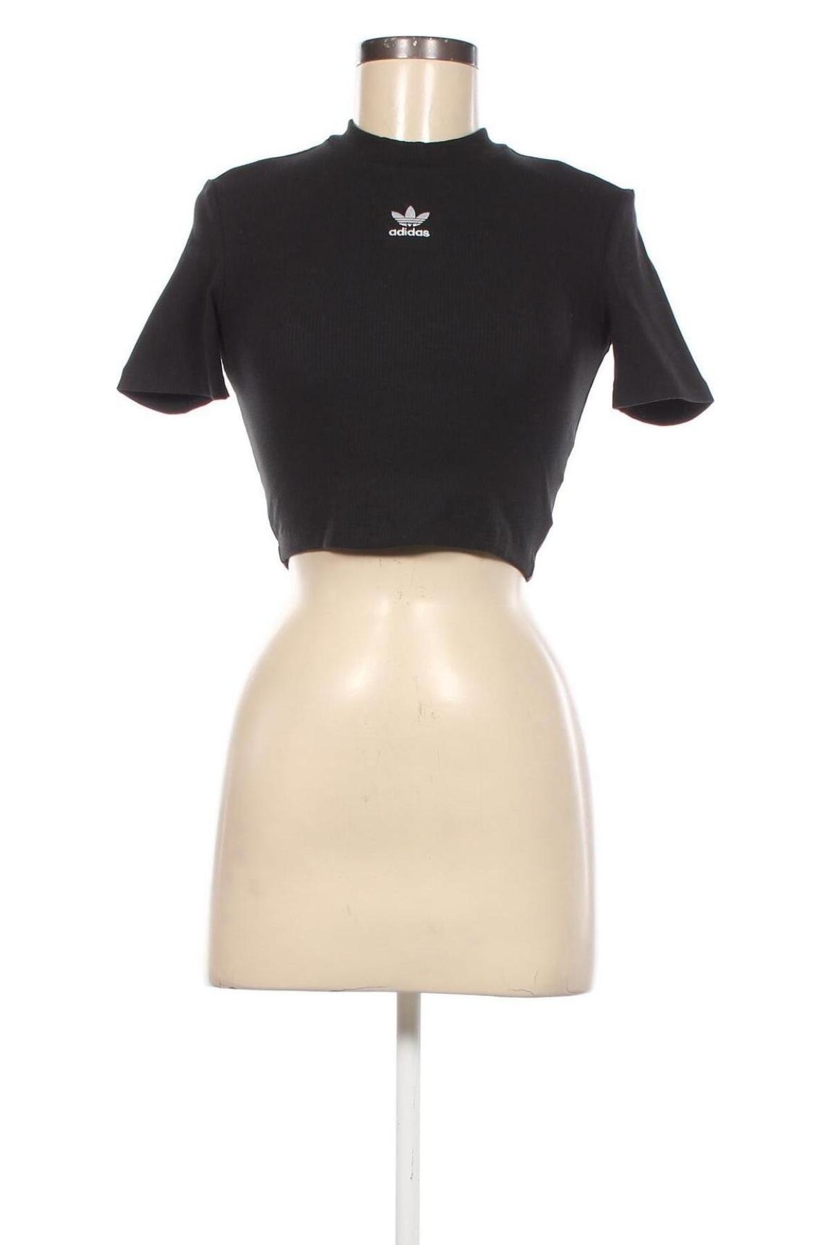 Γυναικείο t-shirt Adidas Originals, Μέγεθος XS, Χρώμα Μαύρο, Τιμή 23,97 €