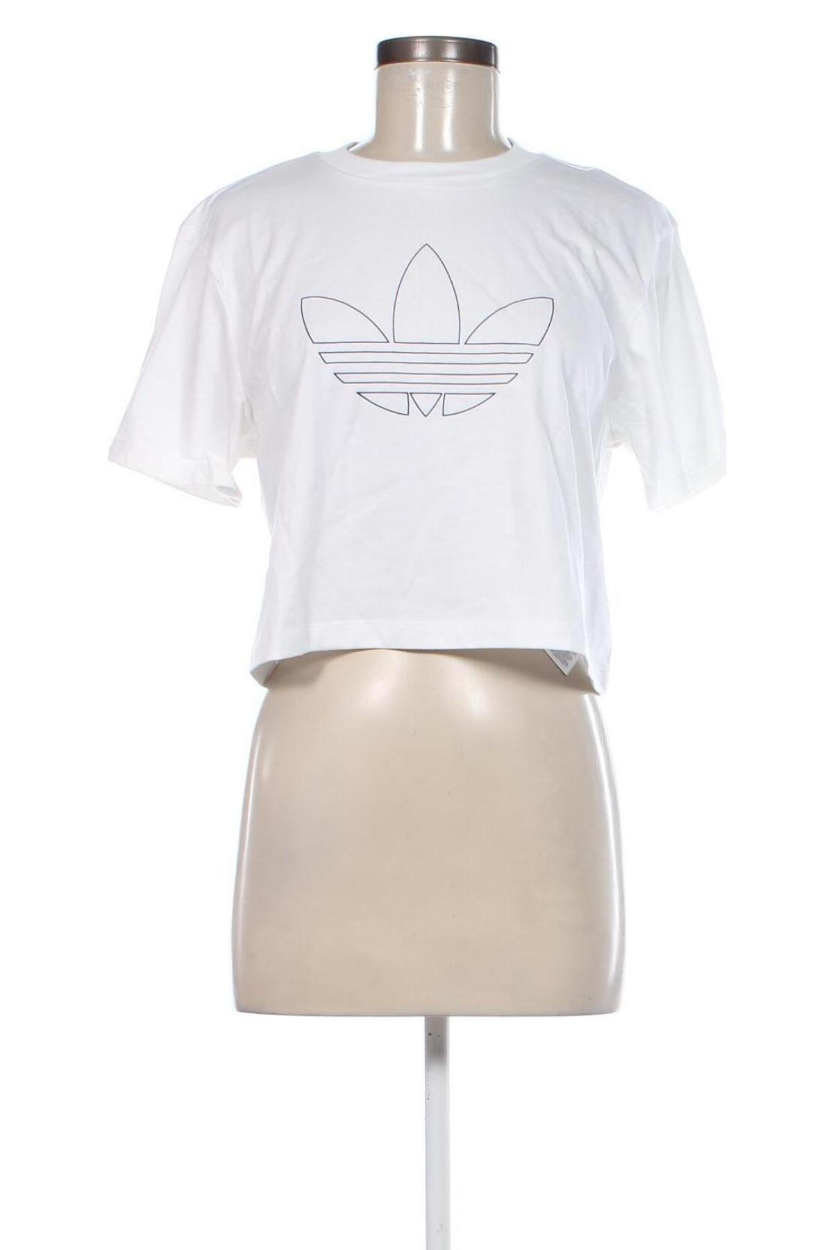 Damski T-shirt Adidas Originals, Rozmiar XS, Kolor Biały, Cena 90,89 zł