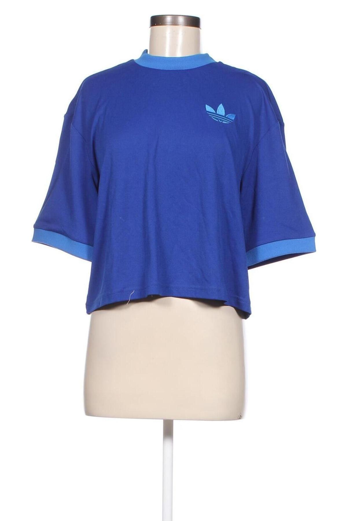 Damen T-Shirt Adidas Originals, Größe XXS, Farbe Blau, Preis 17,58 €