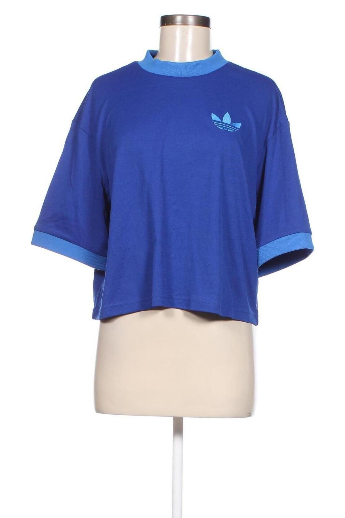 Damski T-shirt Adidas Originals, Rozmiar S, Kolor Niebieski, Cena 82,63 zł