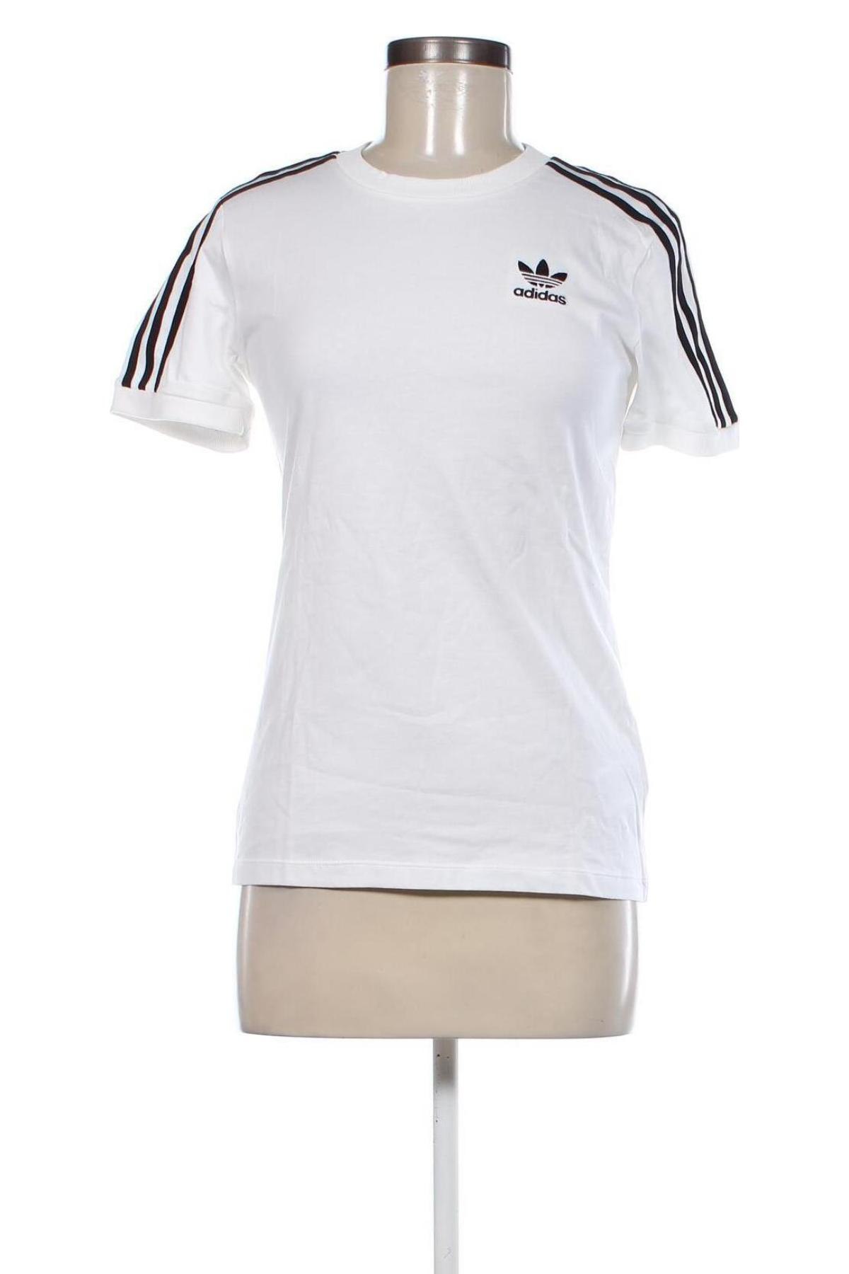 Γυναικείο t-shirt Adidas Originals, Μέγεθος XS, Χρώμα Λευκό, Τιμή 19,18 €