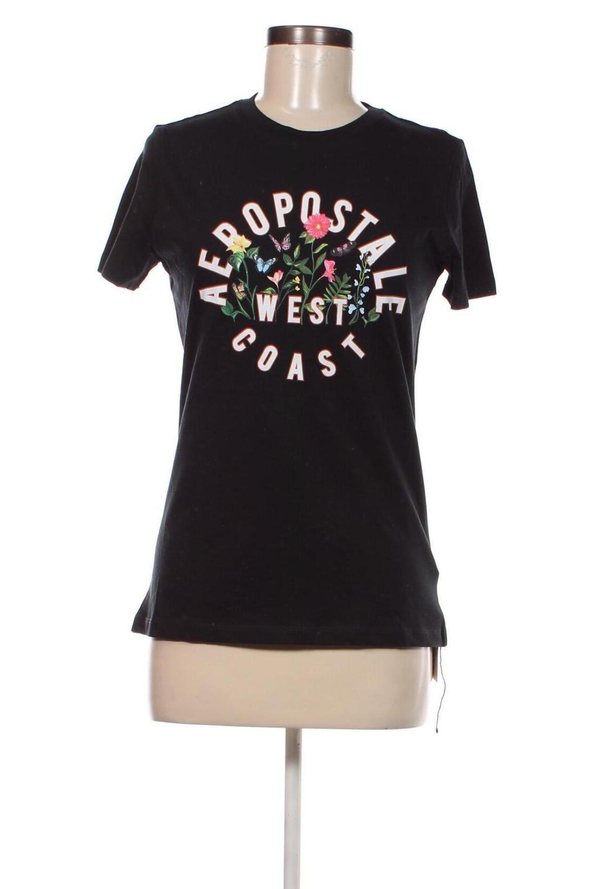 Tricou de femei Aeropostale, Mărime M, Culoare Negru, Preț 69,08 Lei