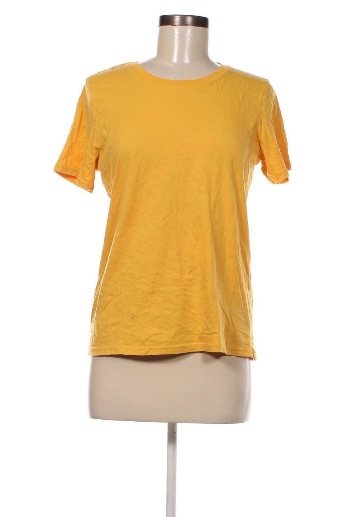 Tricou de femei Bershka, Mărime M, Culoare Galben, Preț 32,07 Lei