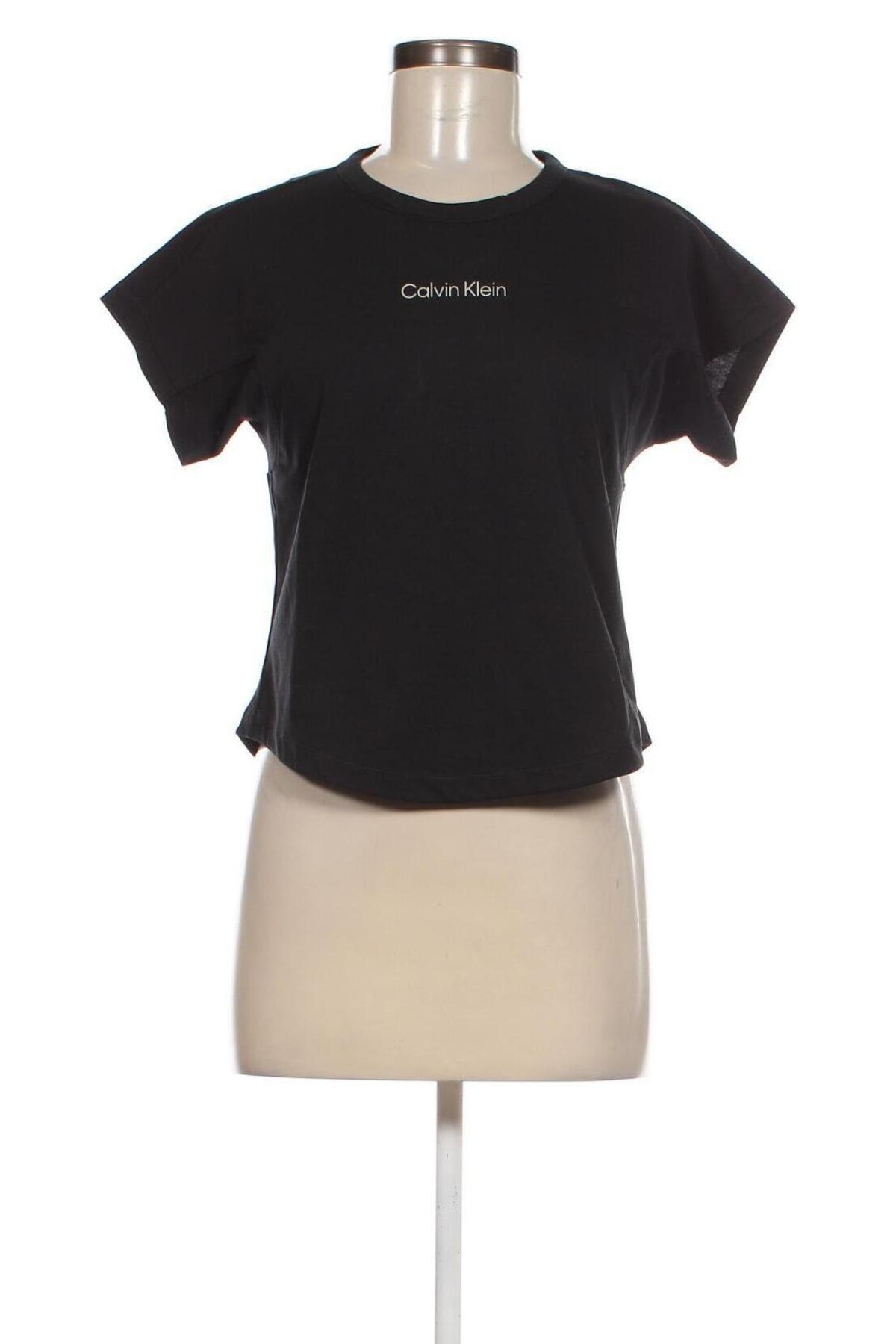 Damen T-Shirt Calvin Klein, Größe L, Farbe Schwarz, Preis € 39,69