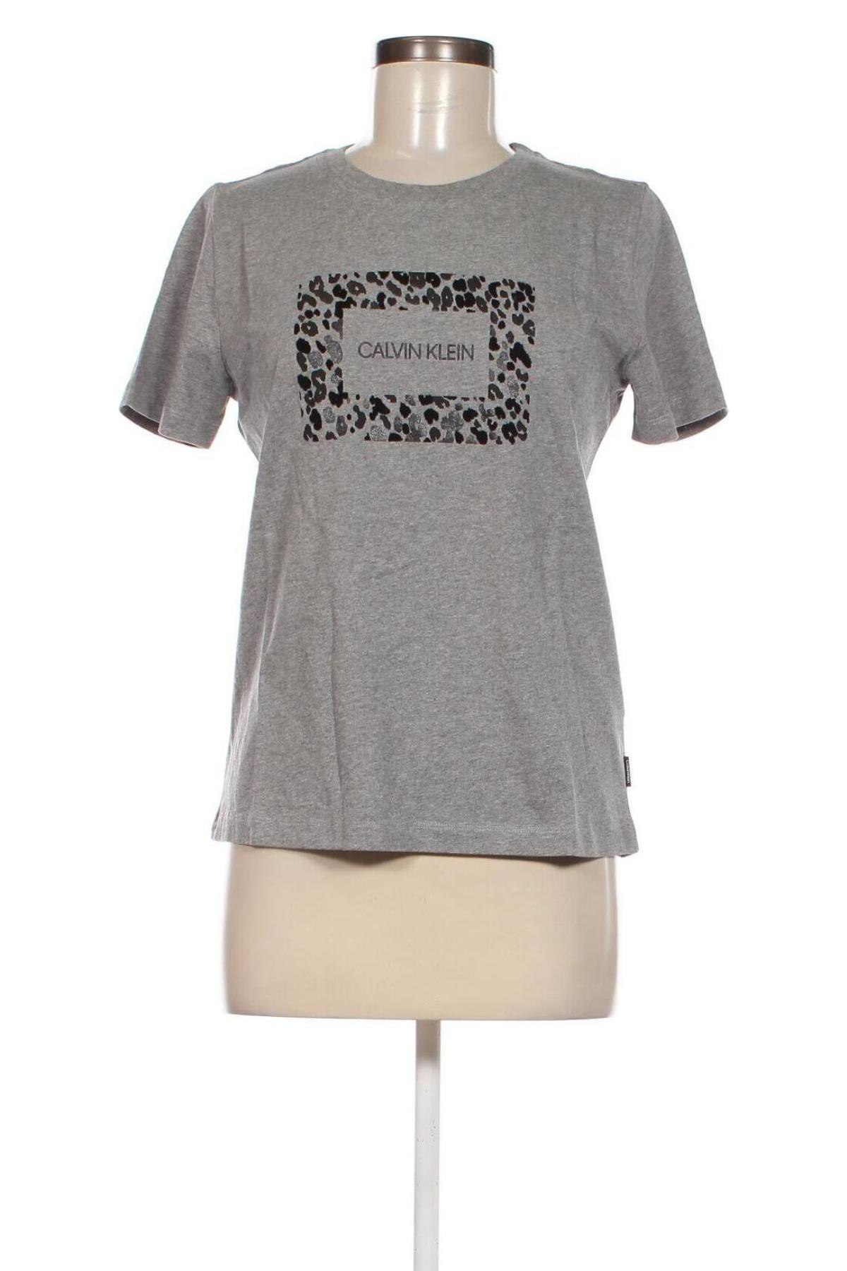 Damen T-Shirt Calvin Klein, Größe S, Farbe Grau, Preis € 44,23