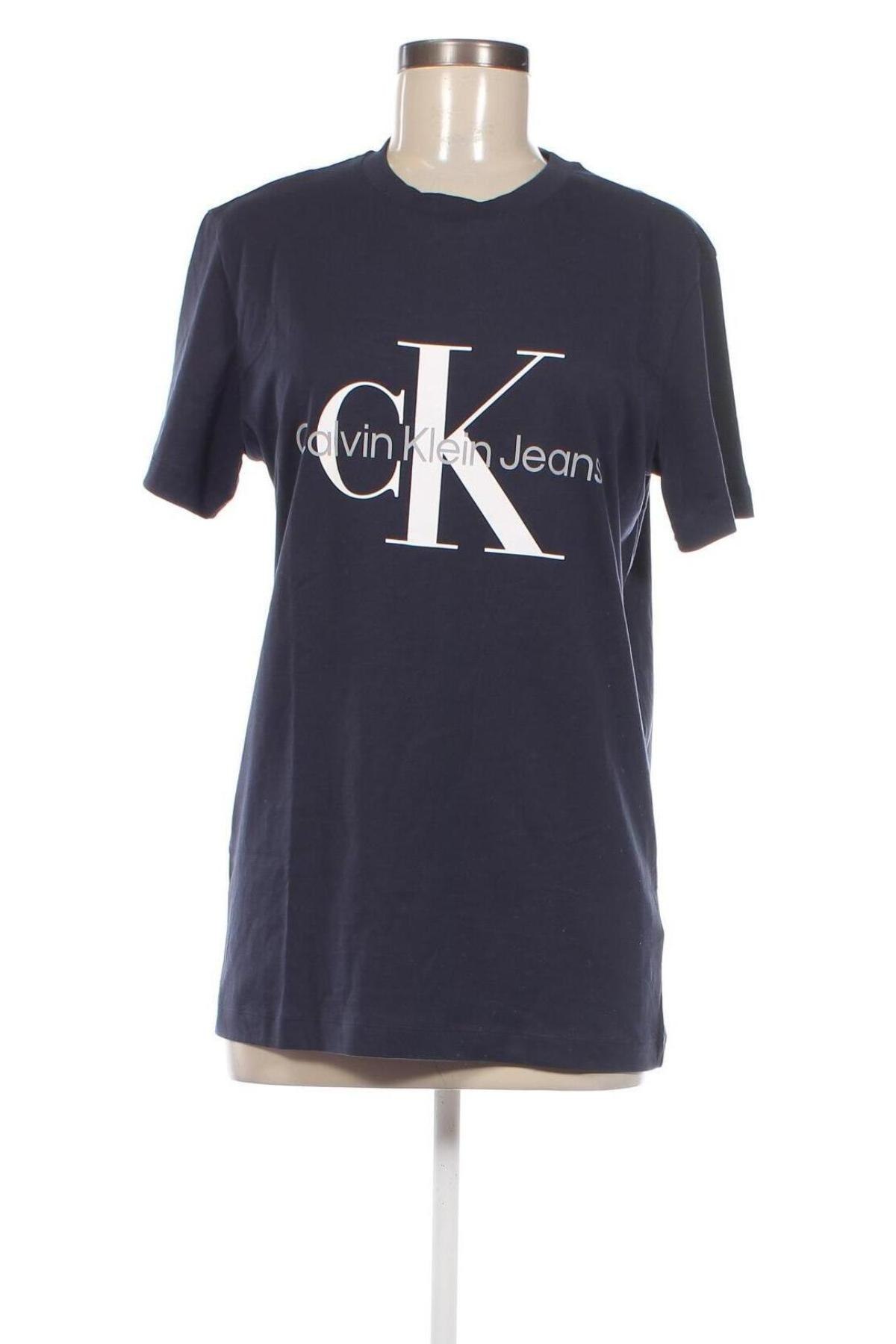 Damen T-Shirt Calvin Klein, Größe M, Farbe Blau, Preis € 39,69