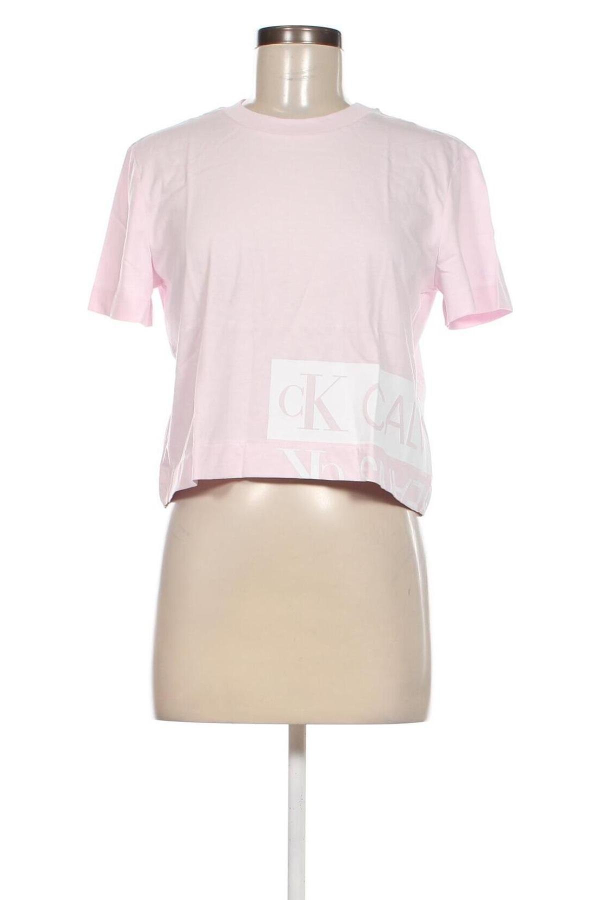 Damen T-Shirt Calvin Klein Jeans, Größe L, Farbe Rosa, Preis € 39,69