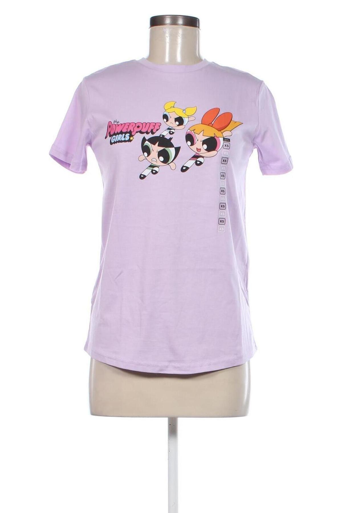 Γυναικείο t-shirt Cartoon Network, Μέγεθος XS, Χρώμα Βιολετί, Τιμή 9,28 €