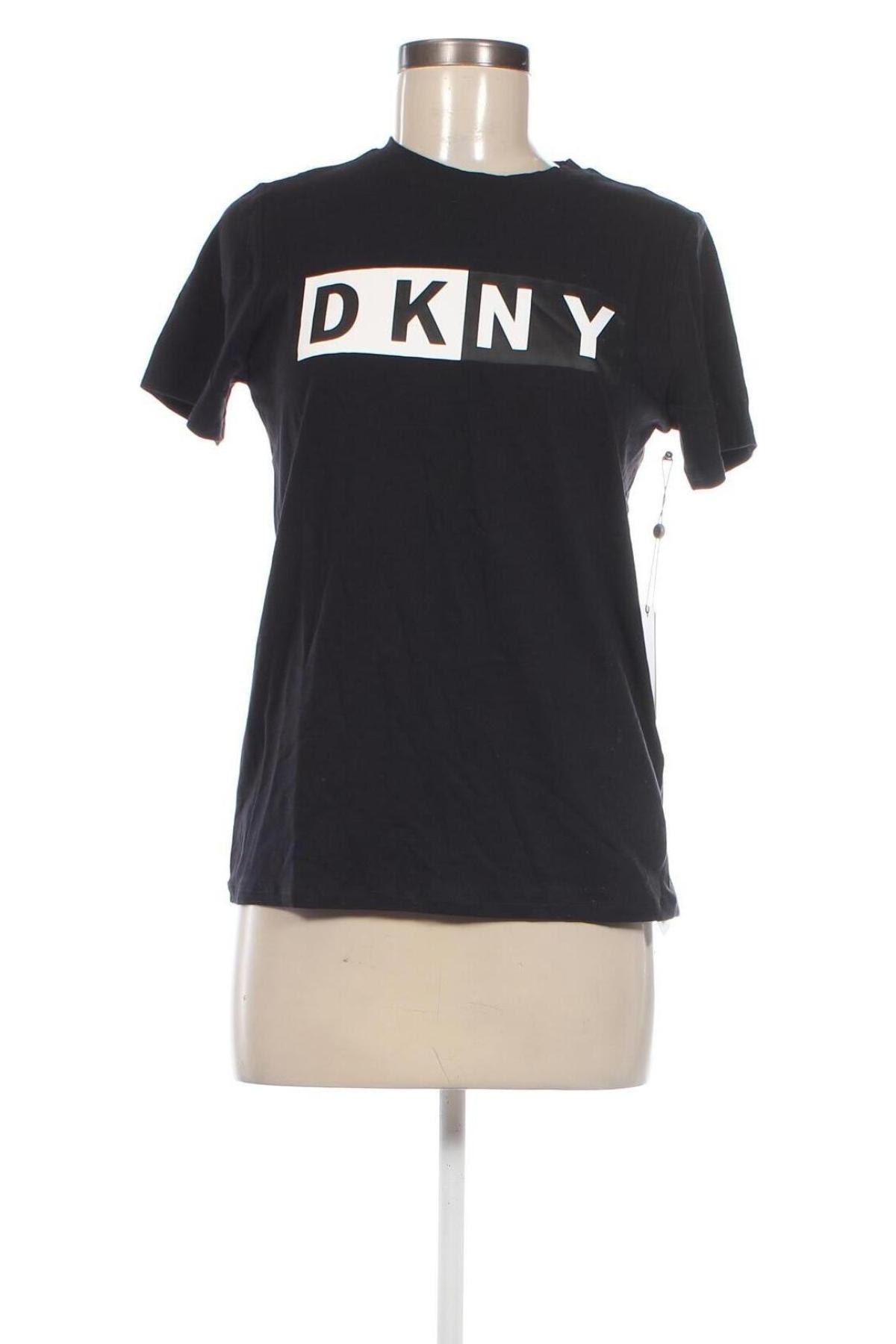 Γυναικείο t-shirt DKNY, Μέγεθος XS, Χρώμα Μαύρο, Τιμή 27,83 €