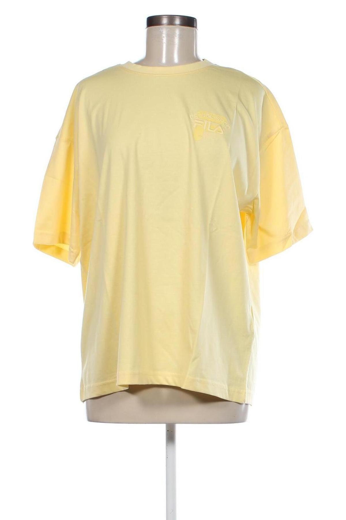 Γυναικείο t-shirt FILA, Μέγεθος S, Χρώμα Κίτρινο, Τιμή 15,98 €