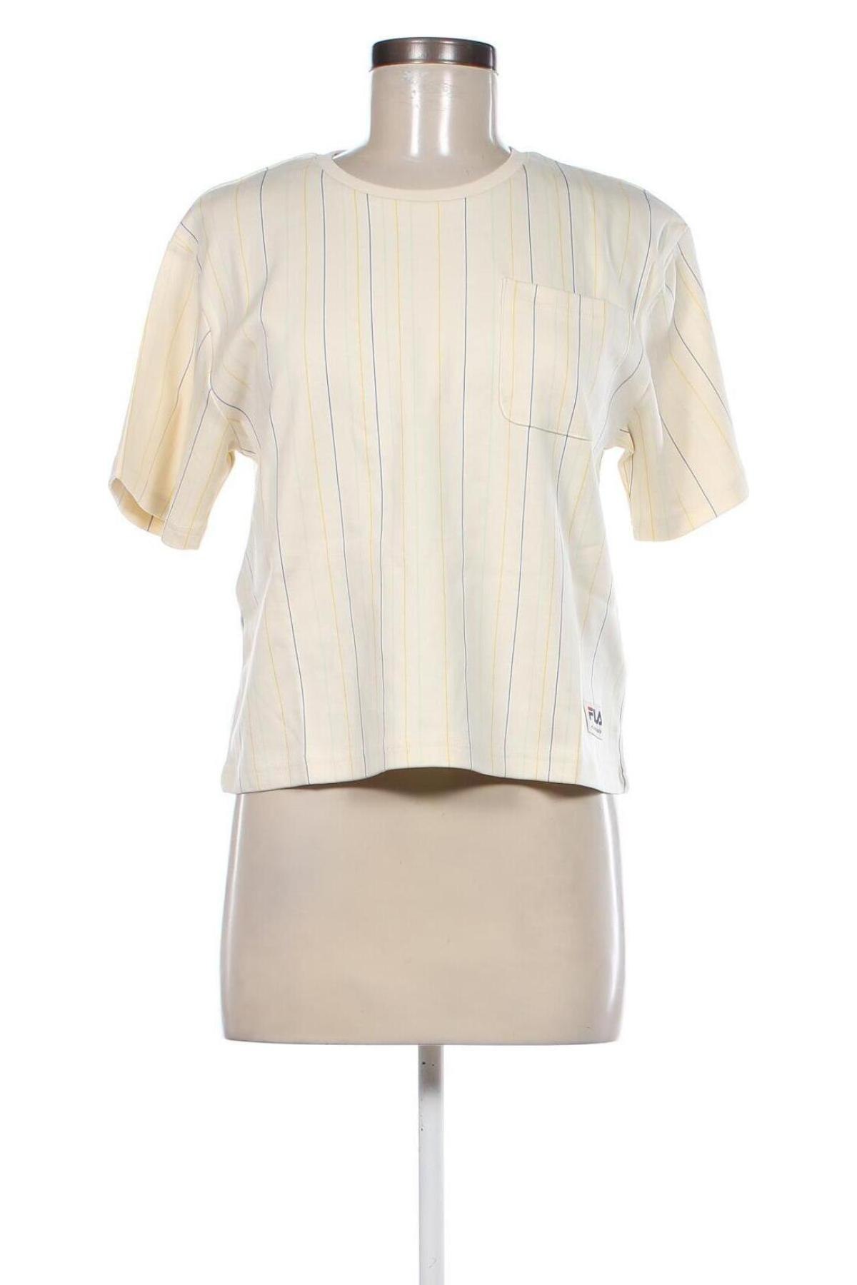 Γυναικείο t-shirt FILA, Μέγεθος XS, Χρώμα Εκρού, Τιμή 17,58 €