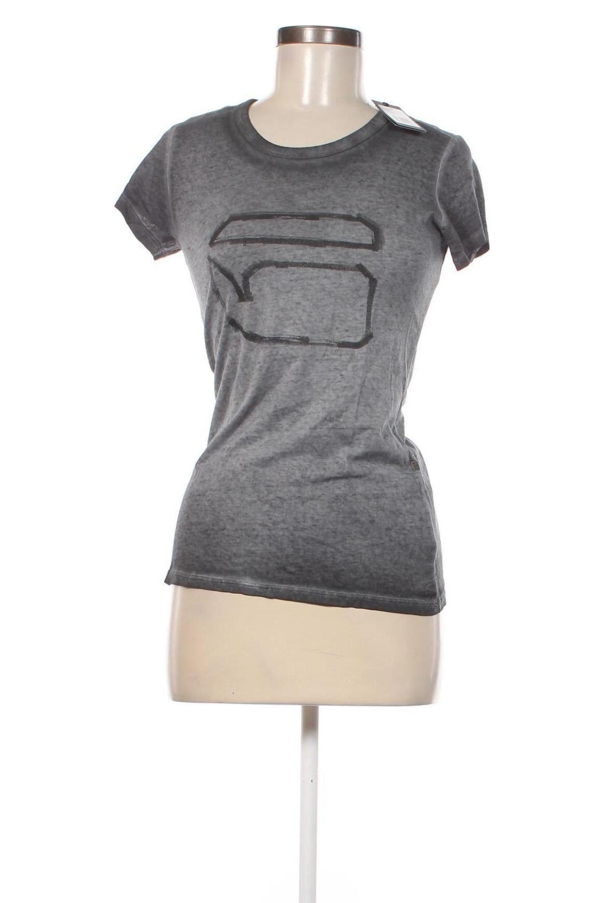 Damen T-Shirt G-Star Raw, Größe S, Farbe Grau, Preis € 22,16