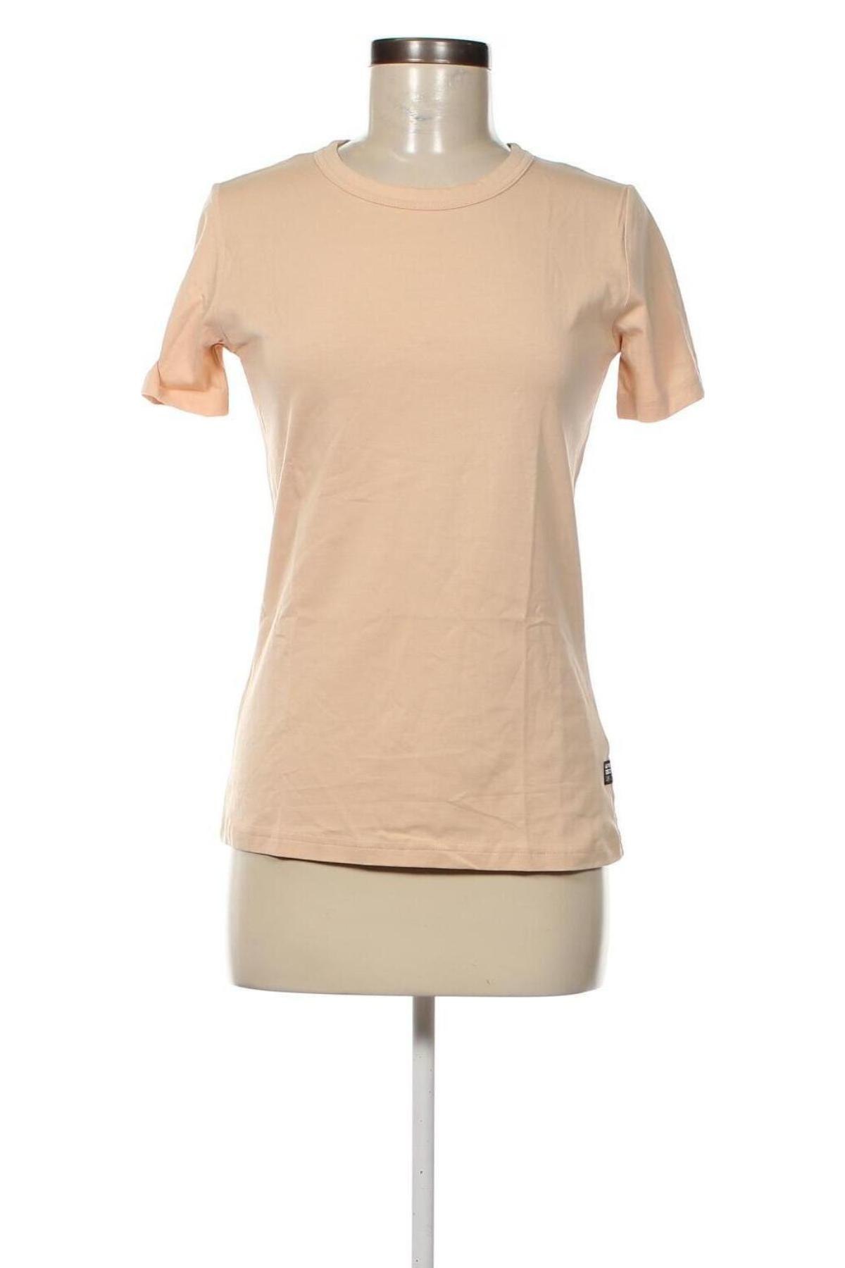 Γυναικείο t-shirt G-Star Raw, Μέγεθος S, Χρώμα  Μπέζ, Τιμή 22,16 €