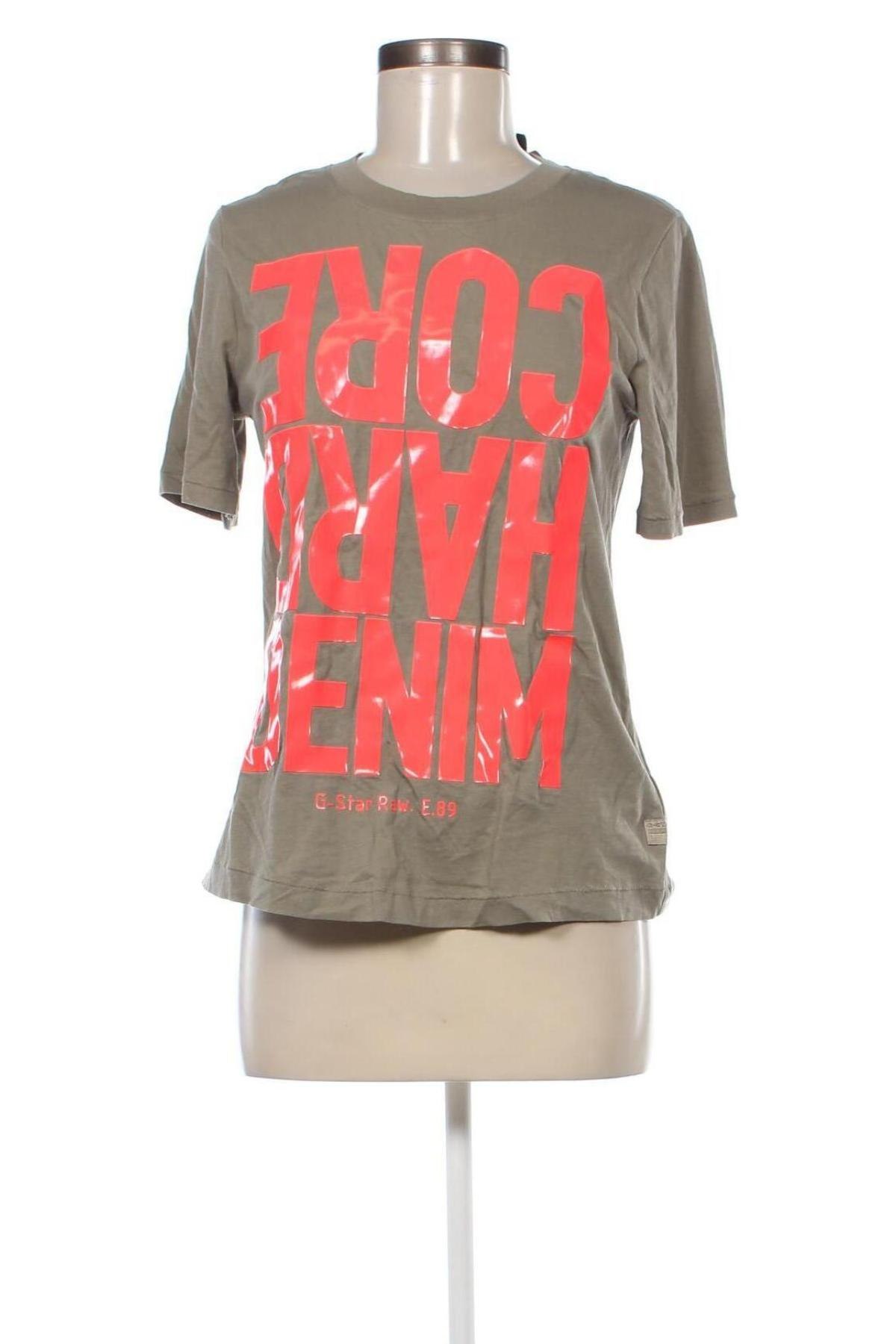 Γυναικείο t-shirt G-Star Raw, Μέγεθος S, Χρώμα Πράσινο, Τιμή 11,08 €