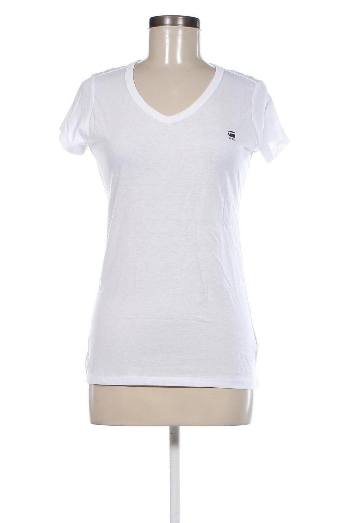 Damen T-Shirt G-Star Raw, Größe M, Farbe Weiß, Preis 19,94 €