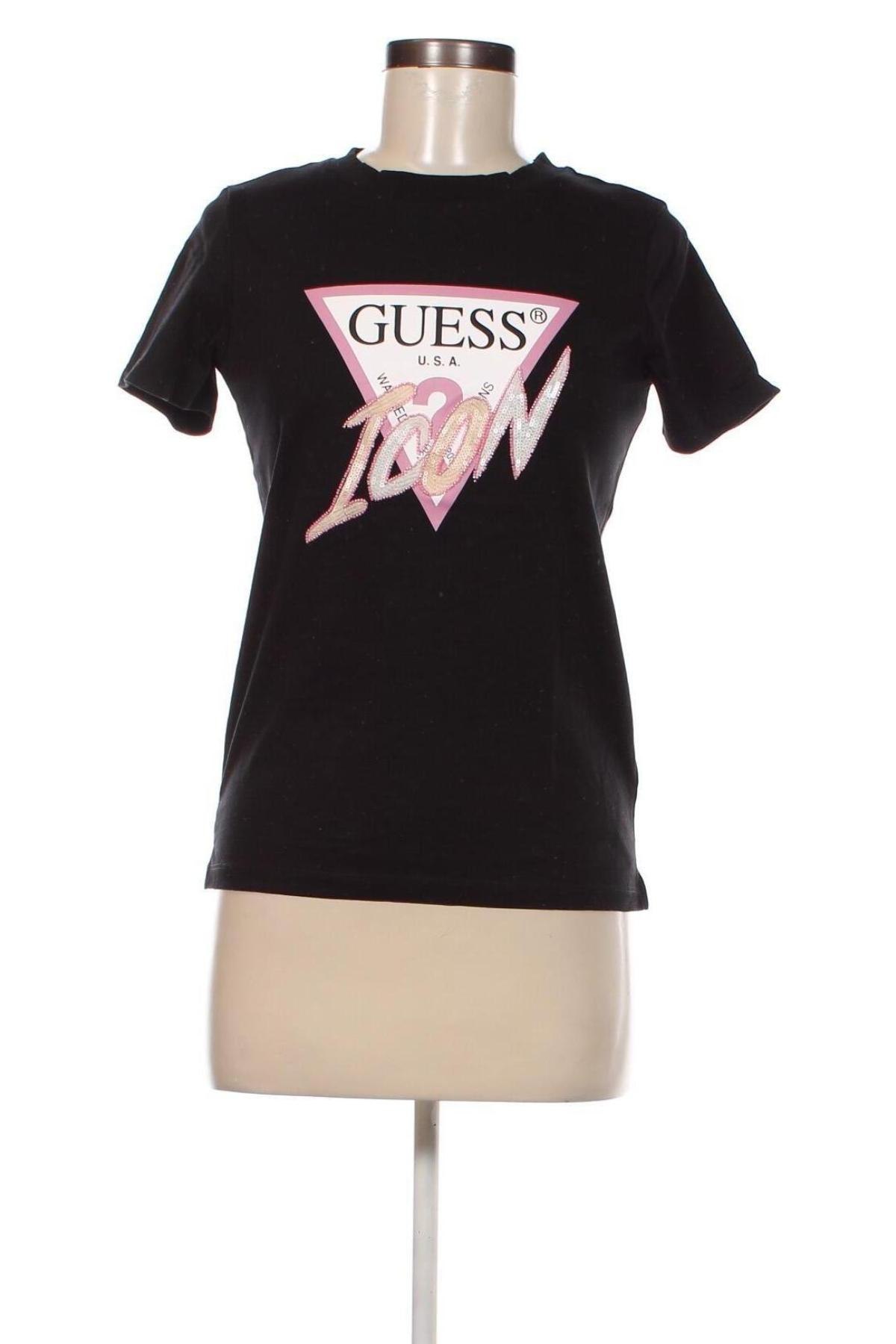 Damen T-Shirt Guess, Größe S, Farbe Schwarz, Preis € 37,11