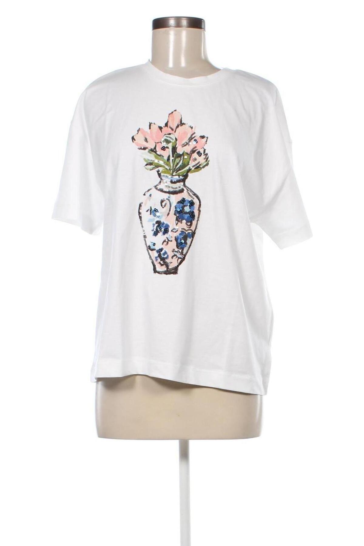 Damen T-Shirt Guido Maria Kretschmer for About You, Größe L, Farbe Weiß, Preis € 18,56