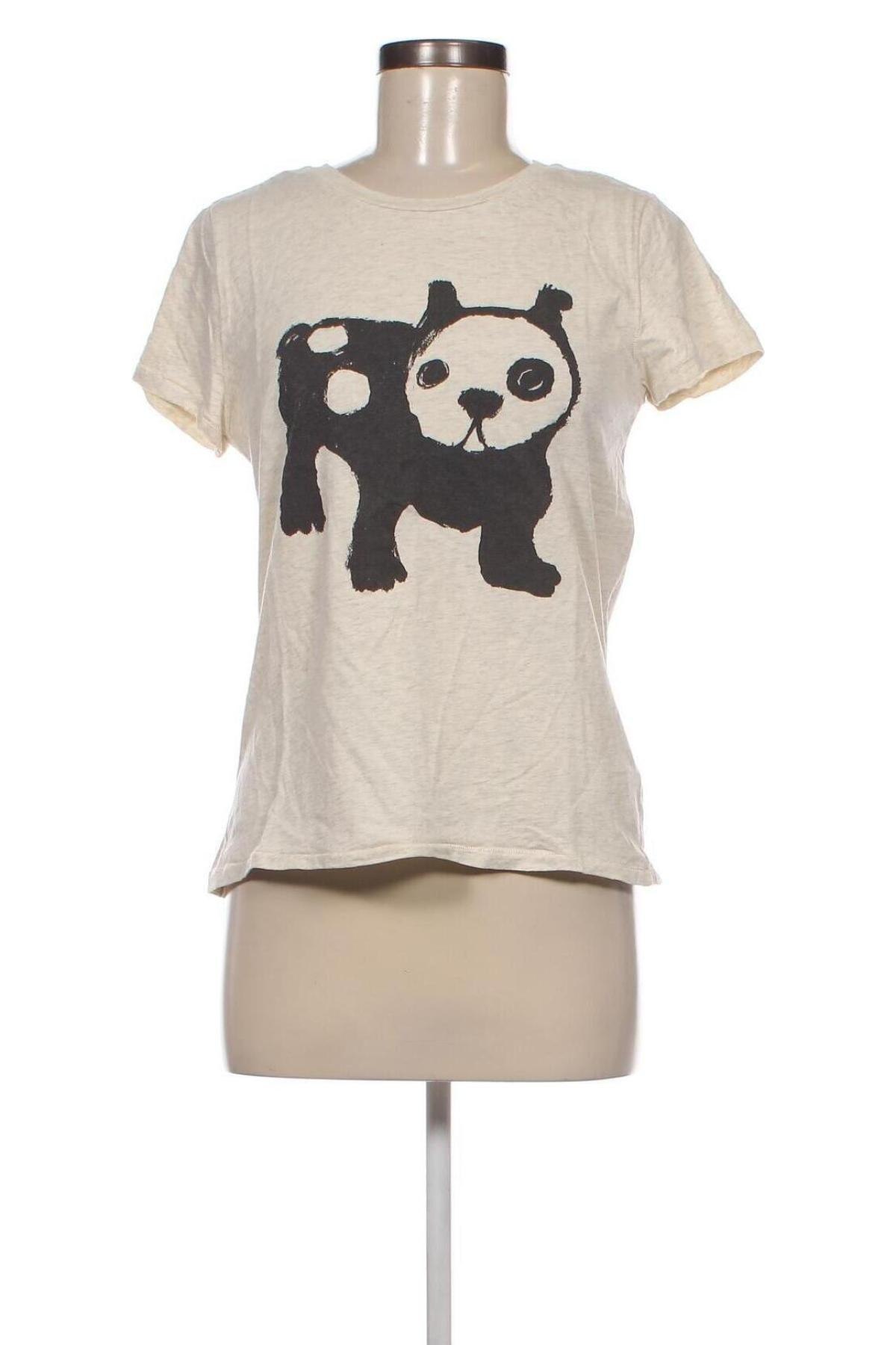 Damen T-Shirt H&M L.O.G.G., Größe S, Farbe Ecru, Preis 7,00 €