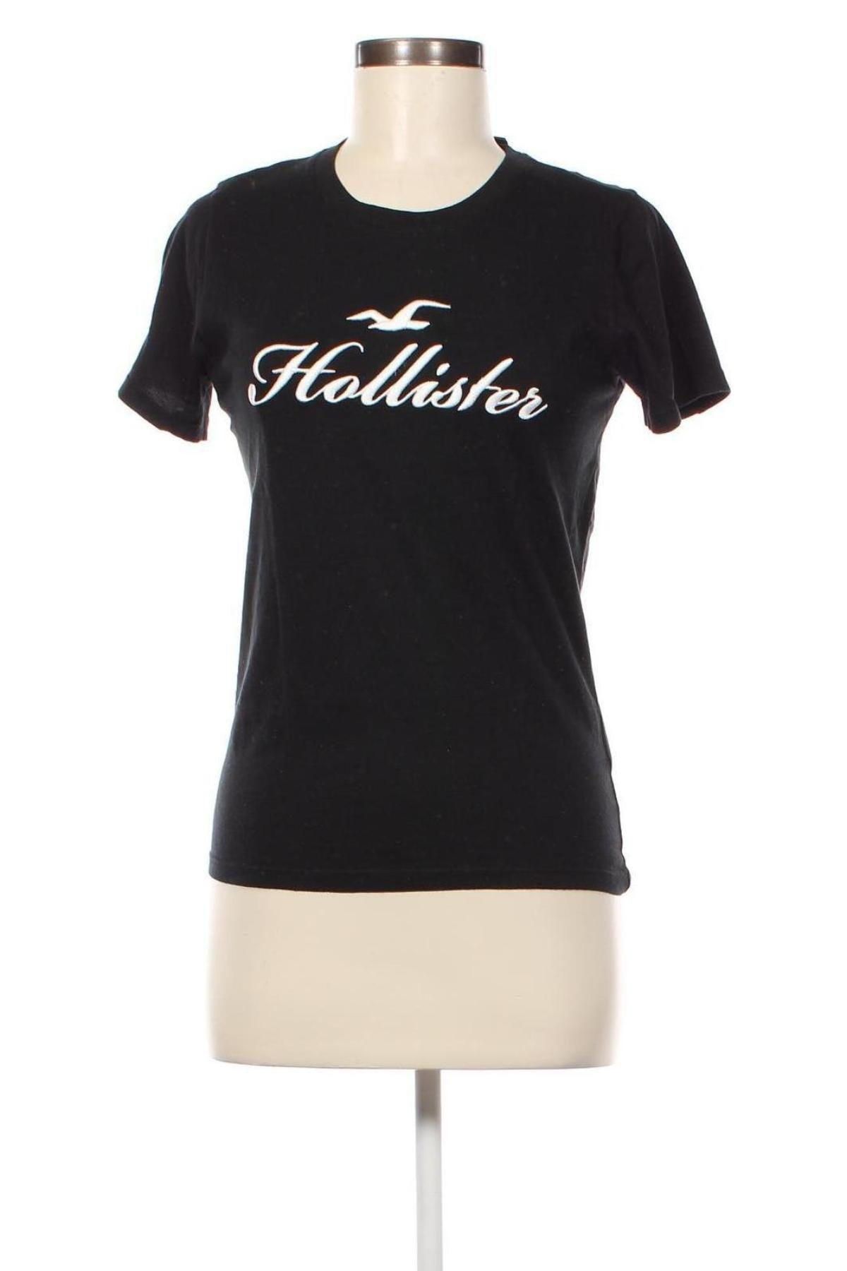 Дамска тениска Hollister, Размер S, Цвят Черен, Цена 19,80 лв.