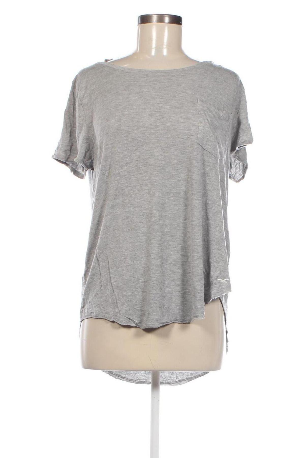 Γυναικείο t-shirt Hollister, Μέγεθος XL, Χρώμα Γκρί, Τιμή 9,90 €