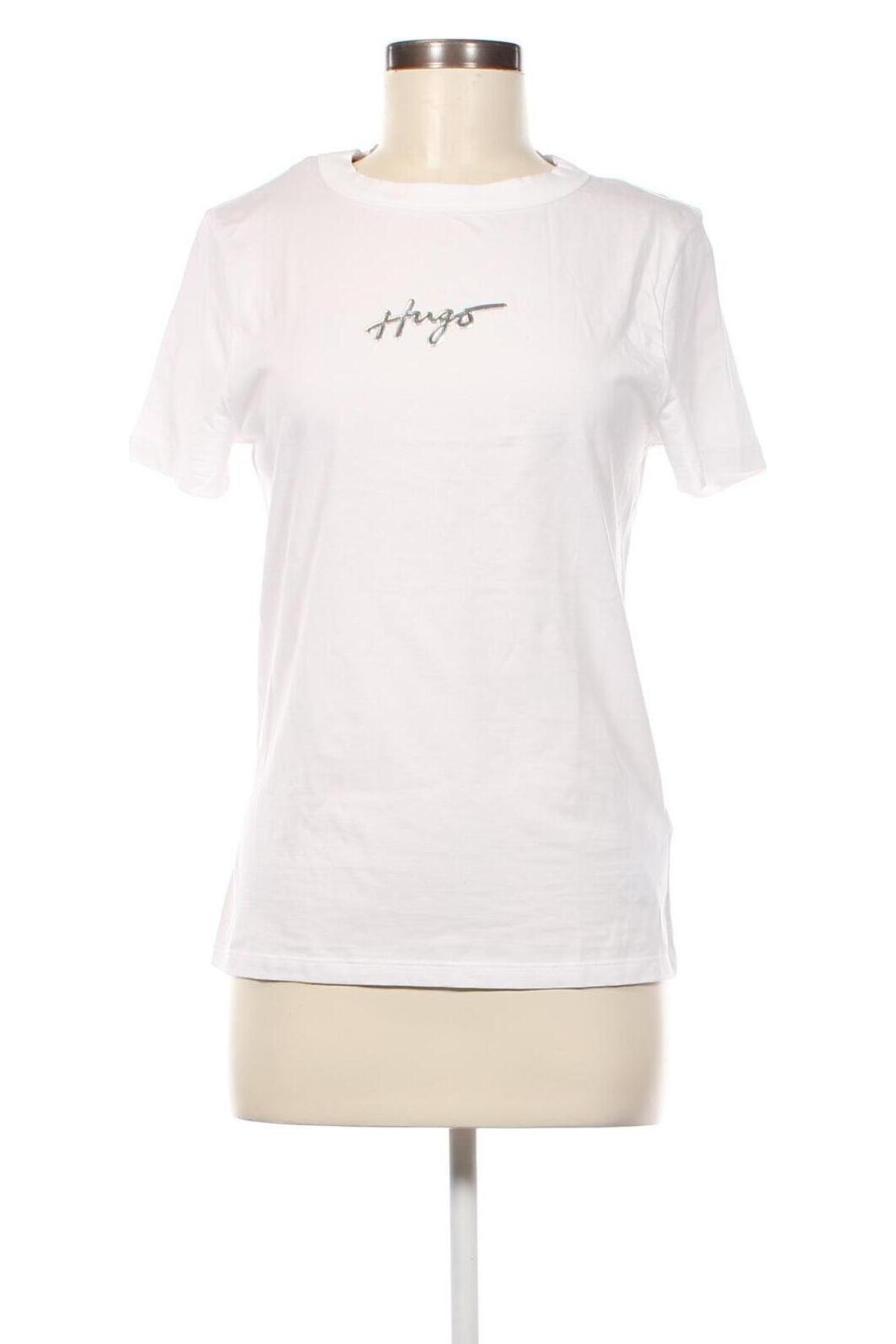 Damen T-Shirt Hugo Boss, Größe L, Farbe Weiß, Preis € 65,46